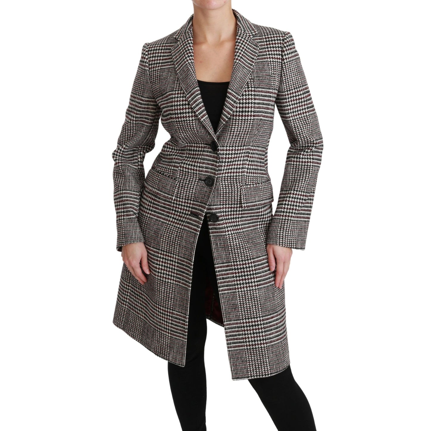 Dolce & Gabbana Multicolor Trench Knee Long Jacket Coat