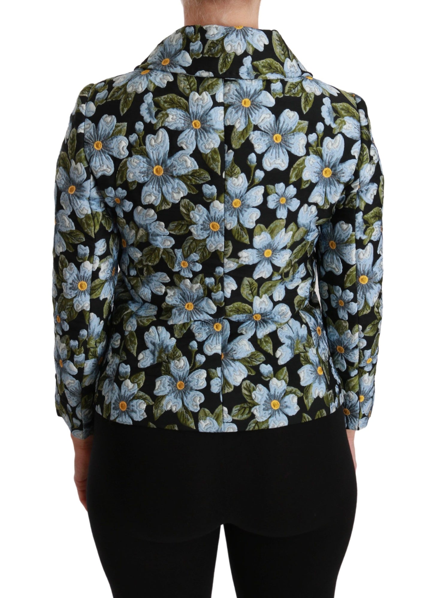Dolce & Gabbana Multicolor Floral Blazer Coat Polyester Jacket Dolce & Gabbana