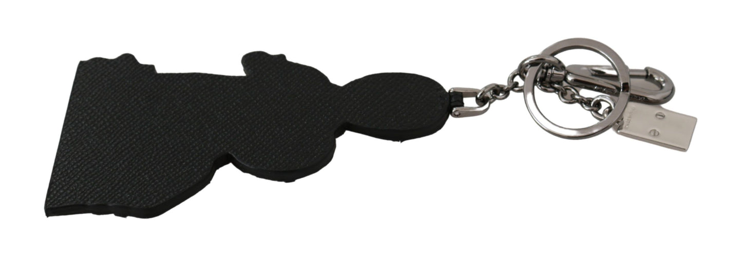 Dolce & Gabbana Leather Dominico Stefano #DGFAMILY Logo Badge Keychain Dolce & Gabbana