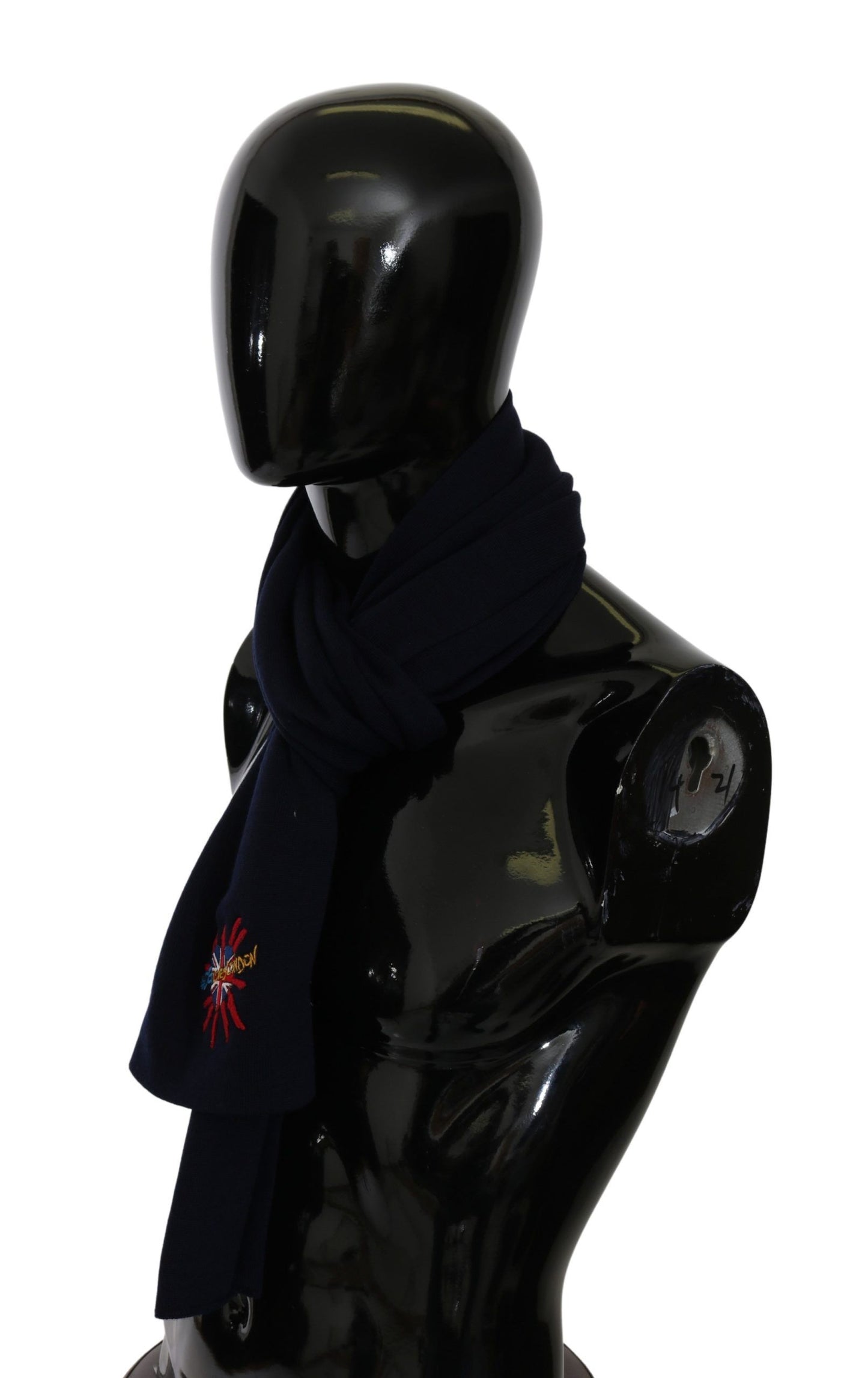 Dolce & Gabbana Blue #DGLovesLondon Wrap Shawl Wool Scarf Dolce & Gabbana