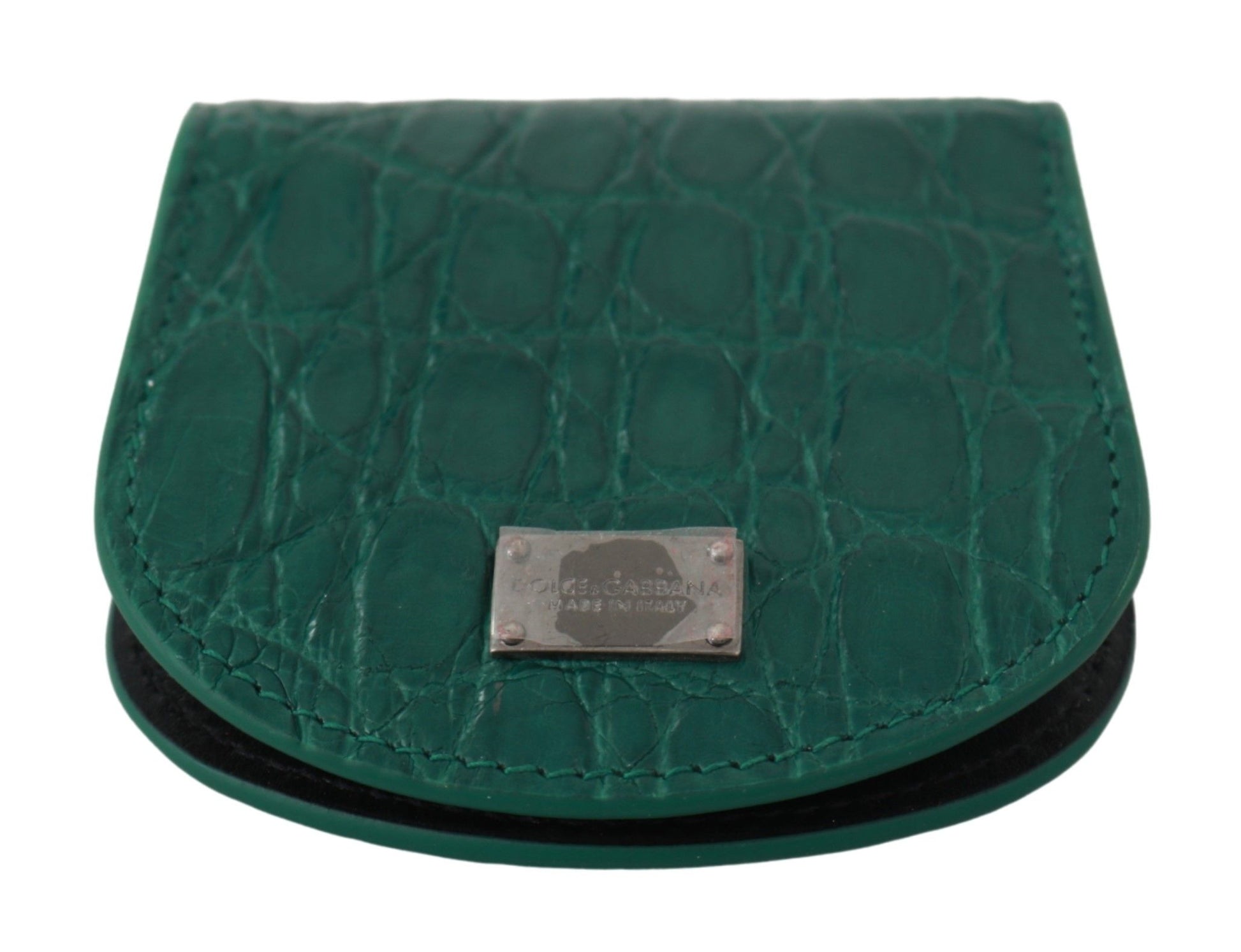 Dolce & Gabbana Green Exotic Skins Condom Case Holder Wallet Dolce & Gabbana
