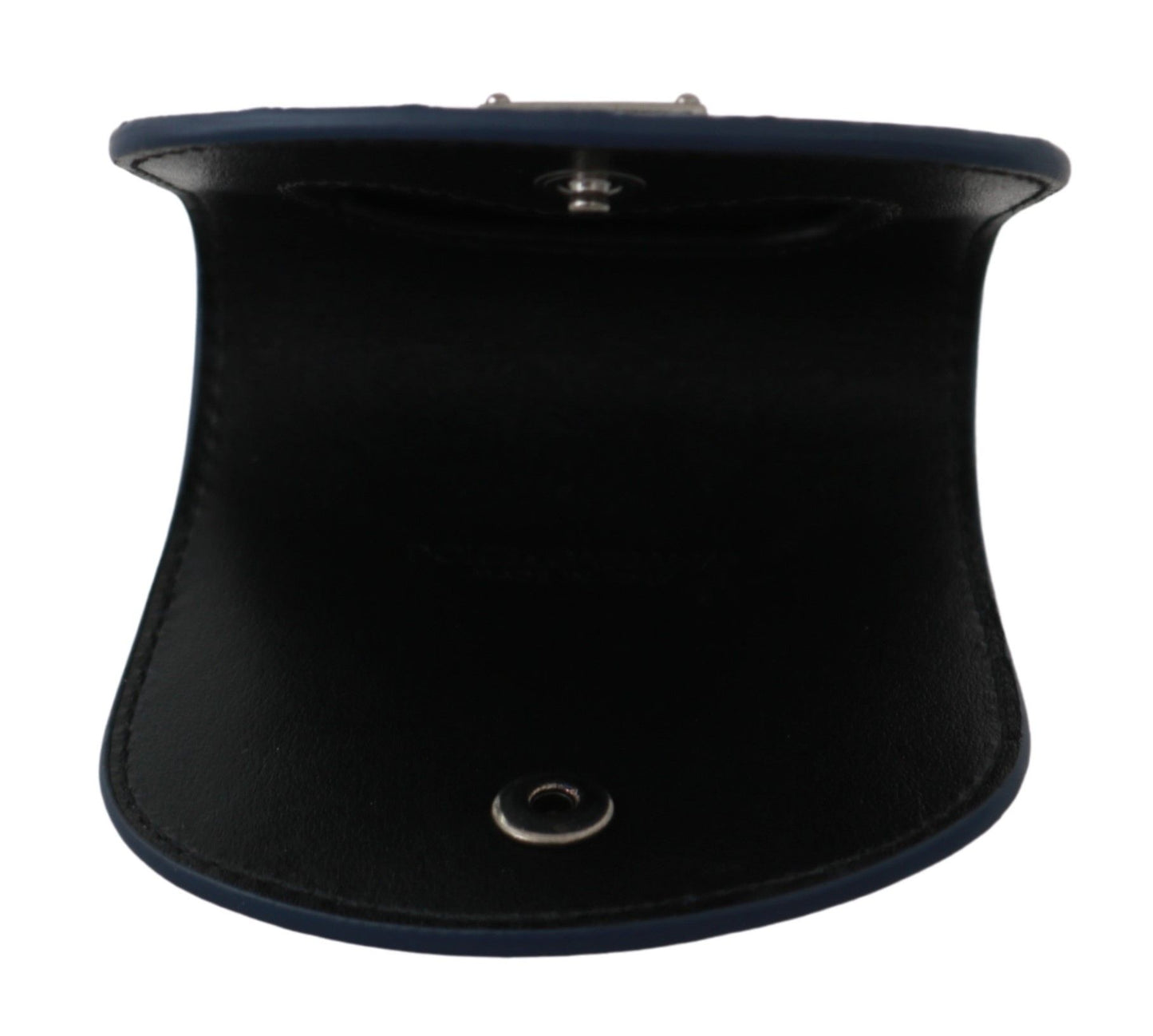 Dolce & Gabbana Blue Holder Pocket Wallet Blue Exotic Skin Condom Case Dolce & Gabbana