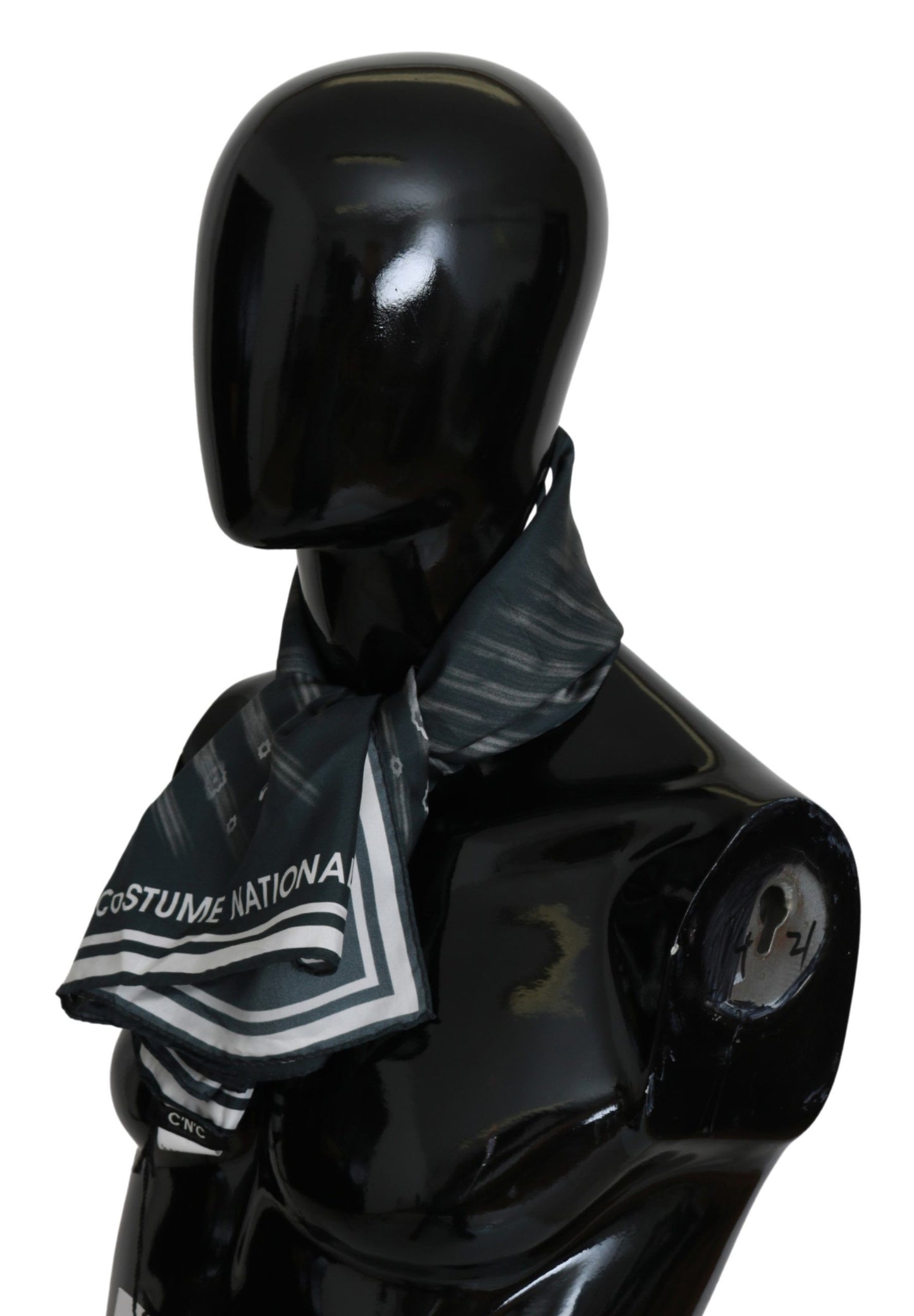 Costume National Blue Foulard Silk Women Scarf Costume National