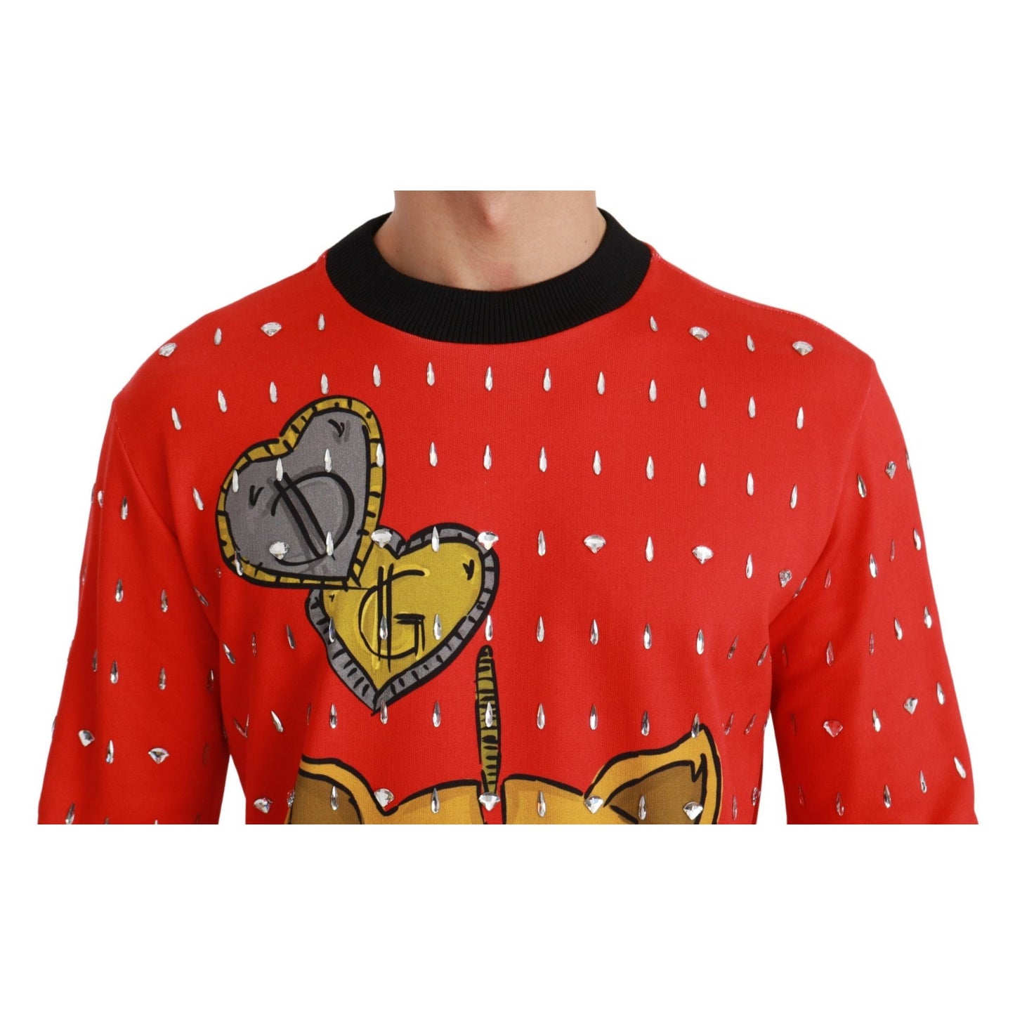 Dolce & Gabbana Red Crystal Pig of the Year Sweater