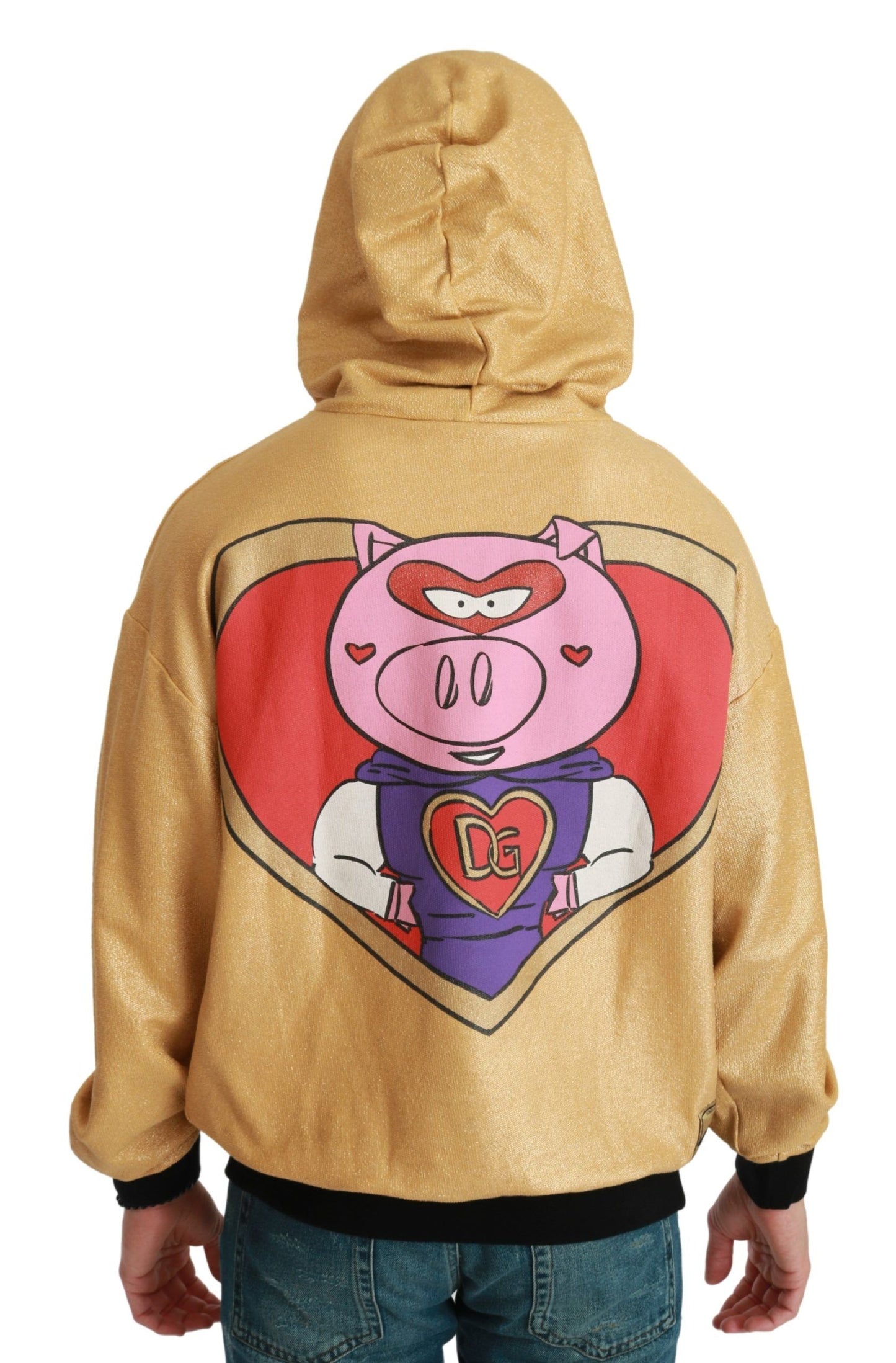 Dolce & Gabbana Gold Pig of the Year Hooded Sweater Dolce & Gabbana