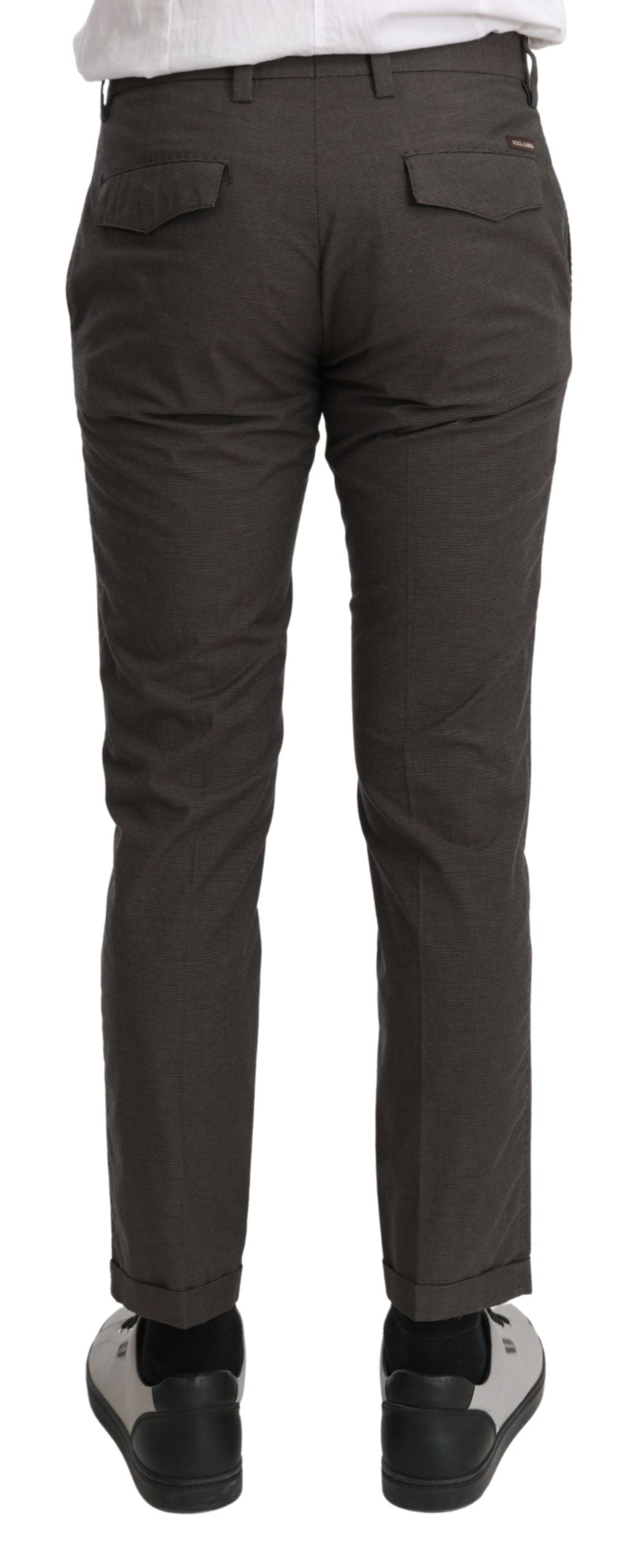 Dolce & Gabbana Brown Casual Mens Trouser 100% Cotton Pants Dolce & Gabbana