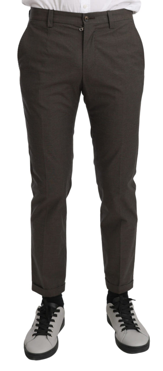 Dolce & Gabbana Brown Casual Mens Trouser 100% Cotton Pants Dolce & Gabbana