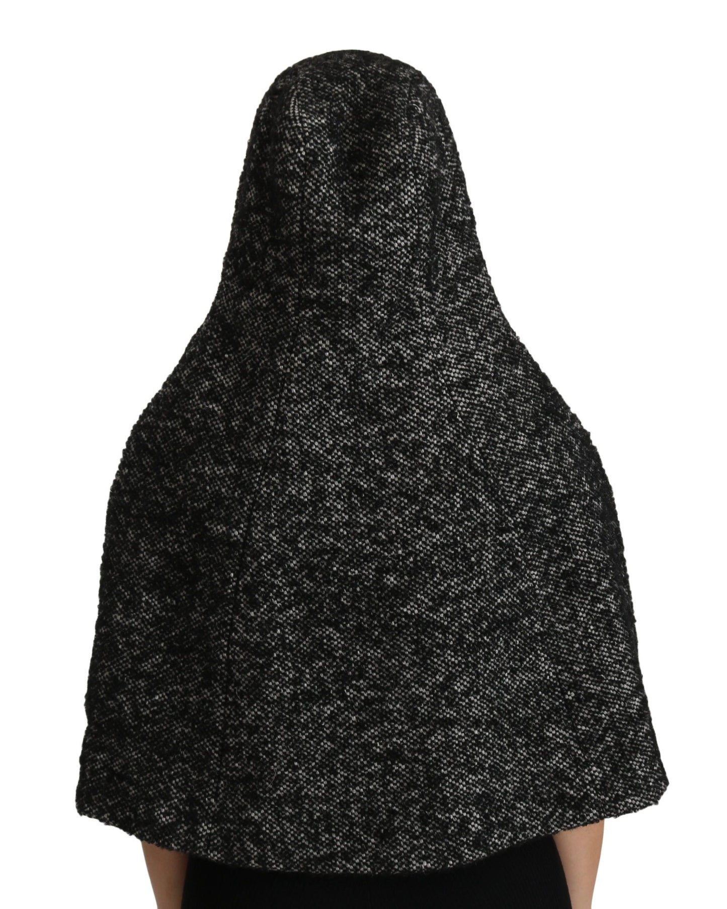 Dolce & Gabbana Gray Tweet Wool Kaftan Jacket Coat Top Dolce & Gabbana