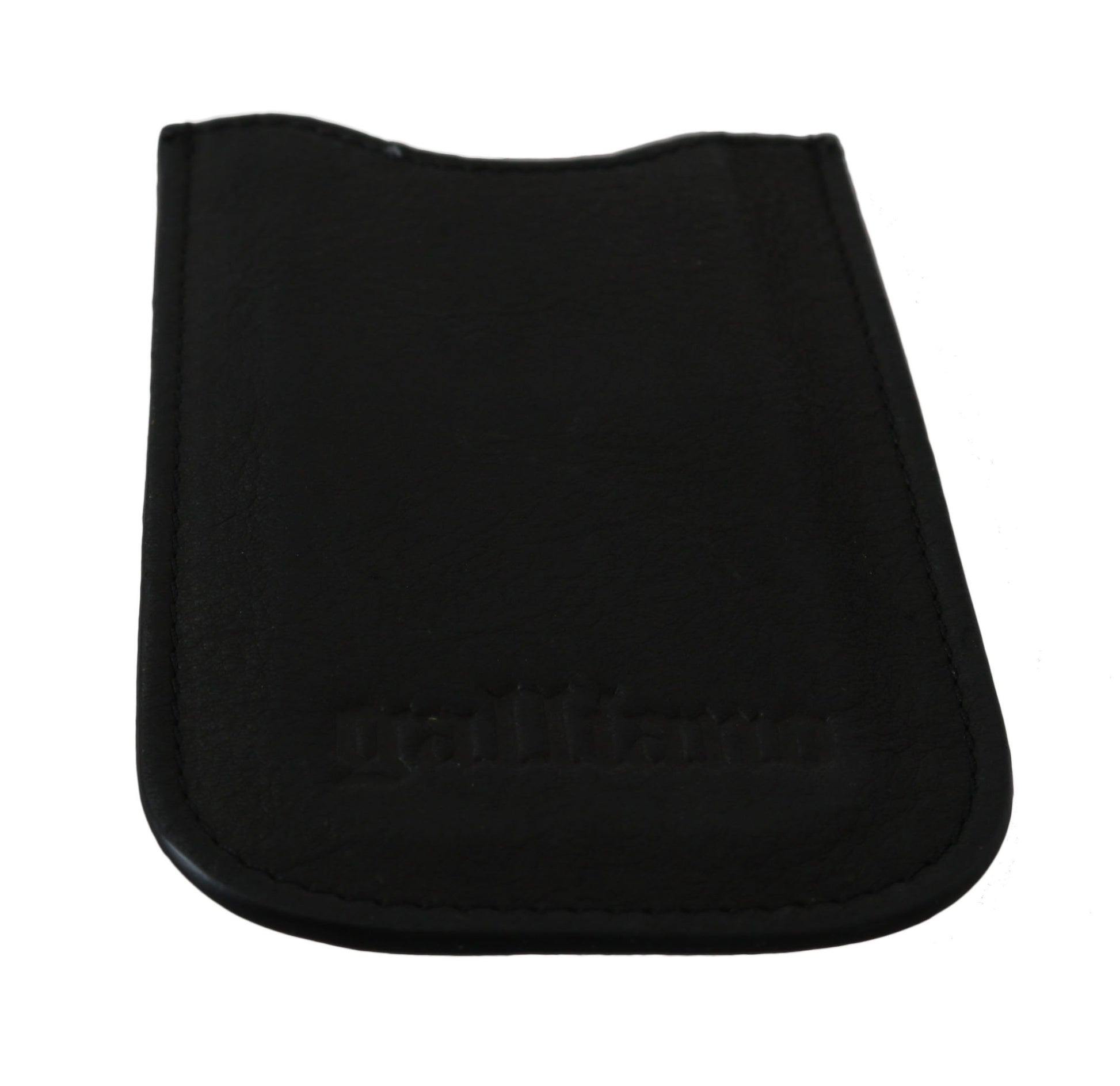 John Galliano Black Leather Multifunctional Men ID Bill Card Holder Wallet John Galliano