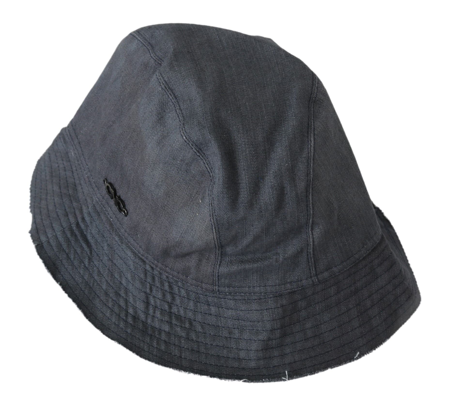 Costume National Black Washed Wide Brim Outdoor Bucket Hat Costume National