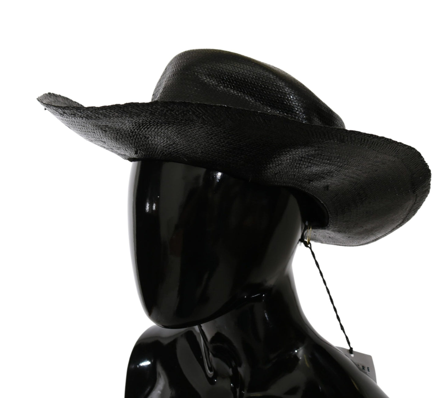 Costume National Black Wide Brim Cowboy Solid Hat Costume National