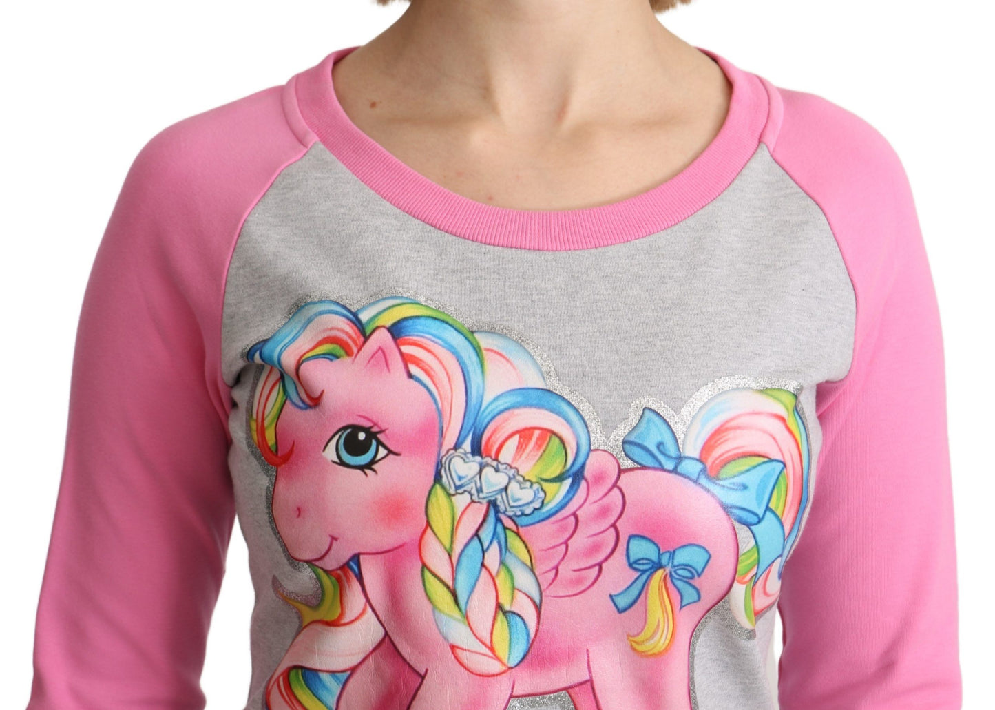 Moschino Gray My Little Pony Top Sweater Dress Moschino