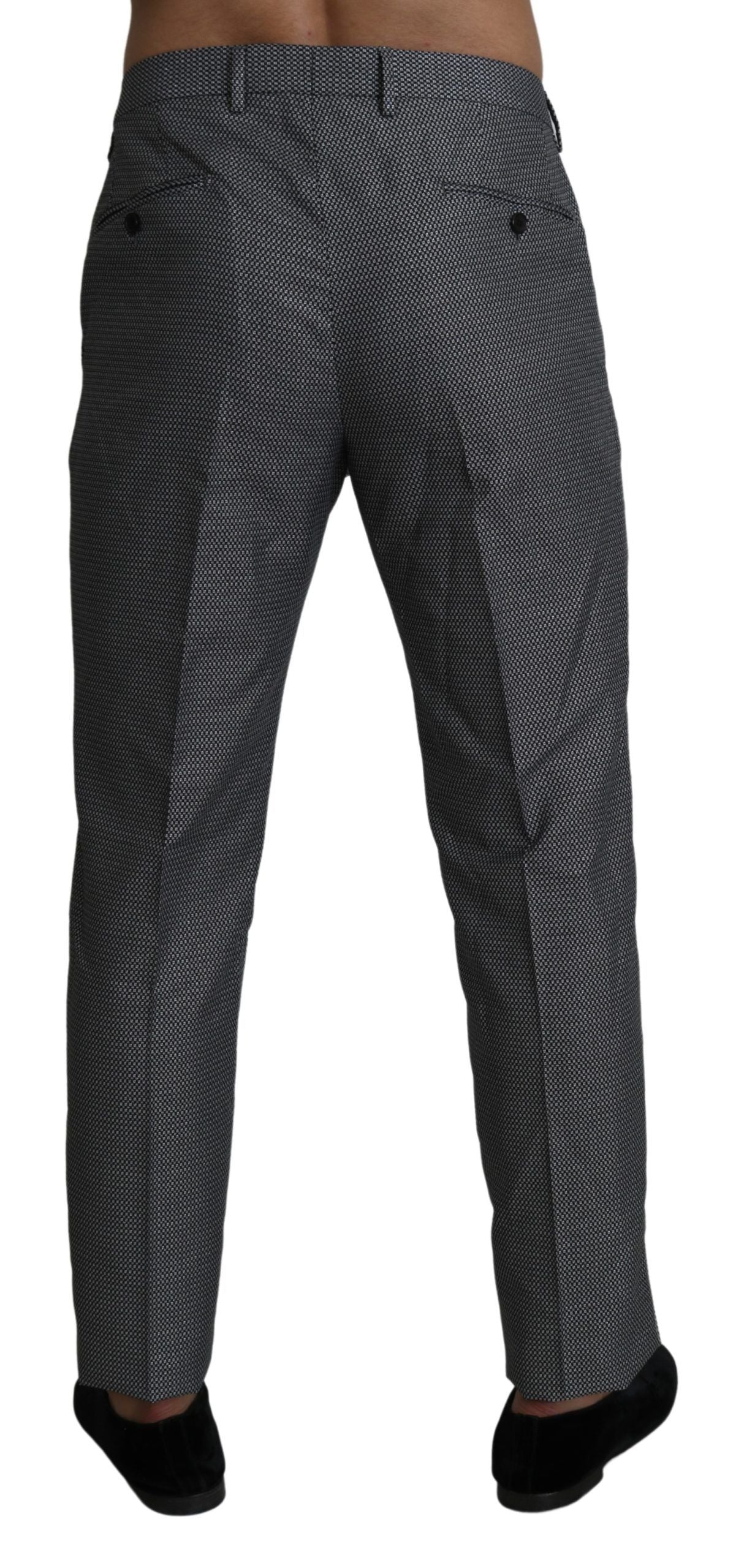 Dolce & Gabbana Gray Formal Dress Trouser Slim Fit Pants Dolce & Gabbana