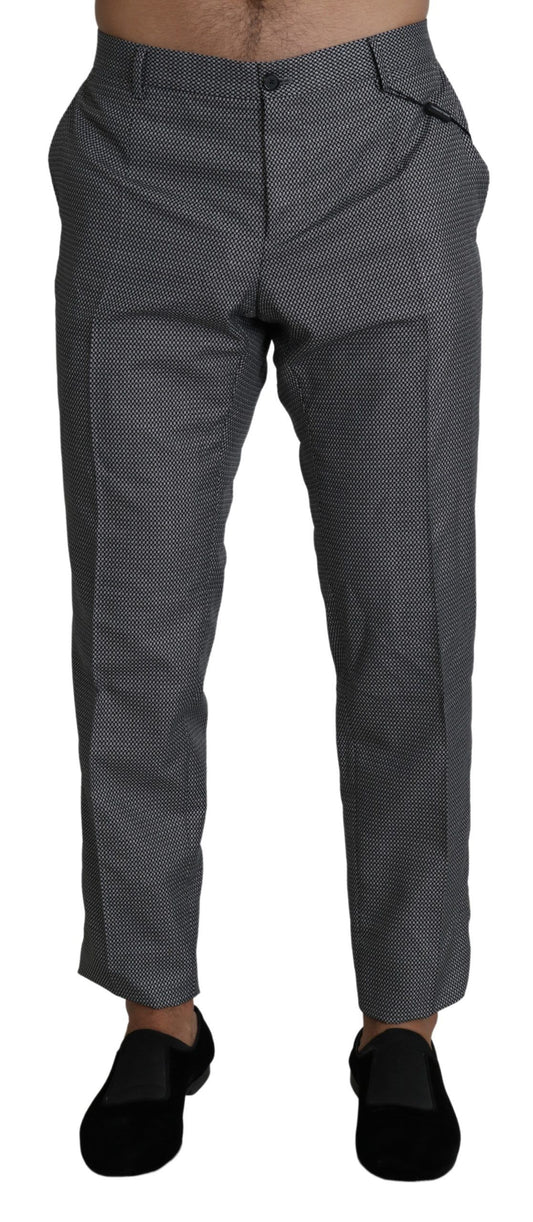 Dolce & Gabbana Gray Formal Dress Trouser Slim Fit Pants Dolce & Gabbana