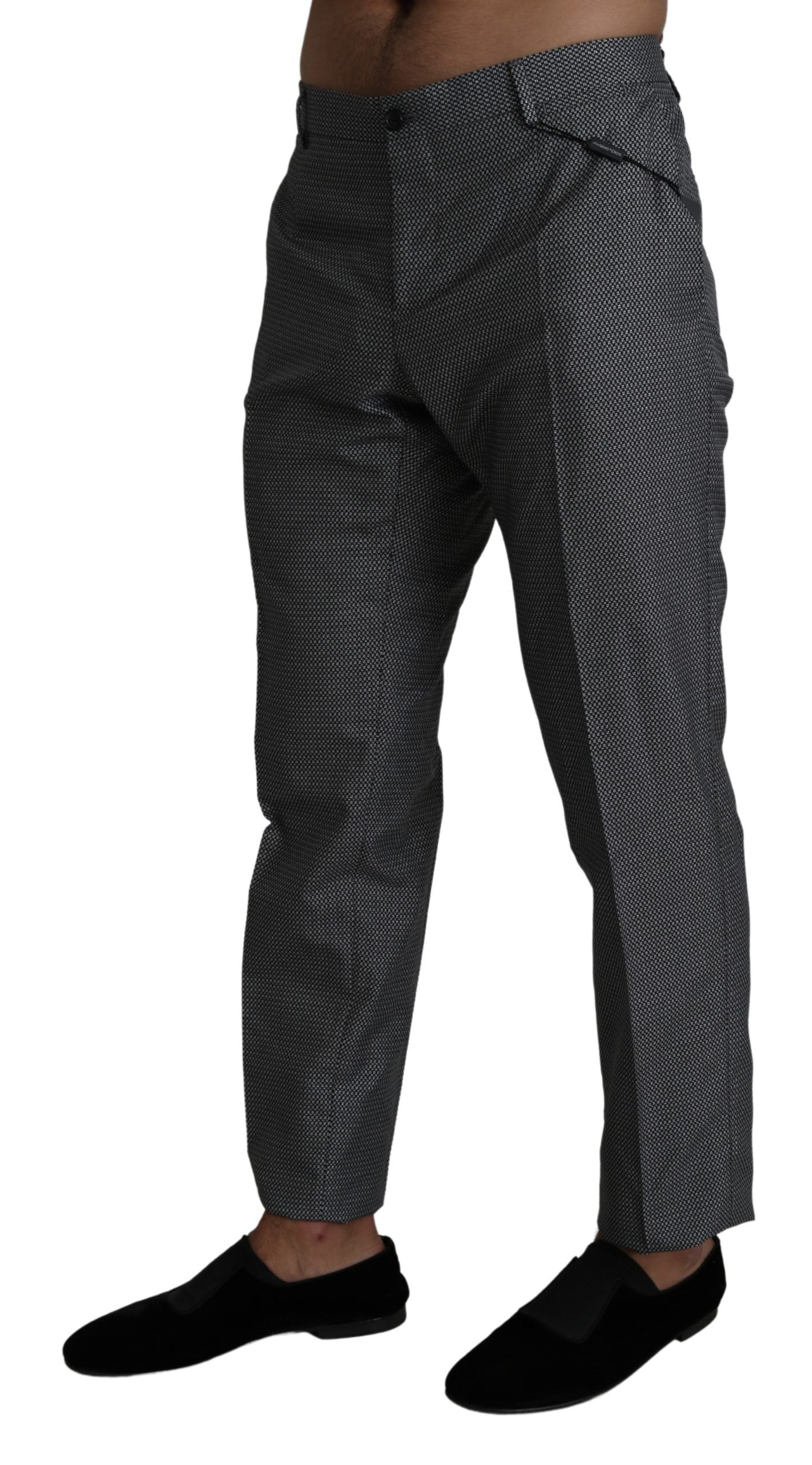 Dolce & Gabbana Gray Formal Dress Trouser Slim Fit Pants Dolce & Gabbana