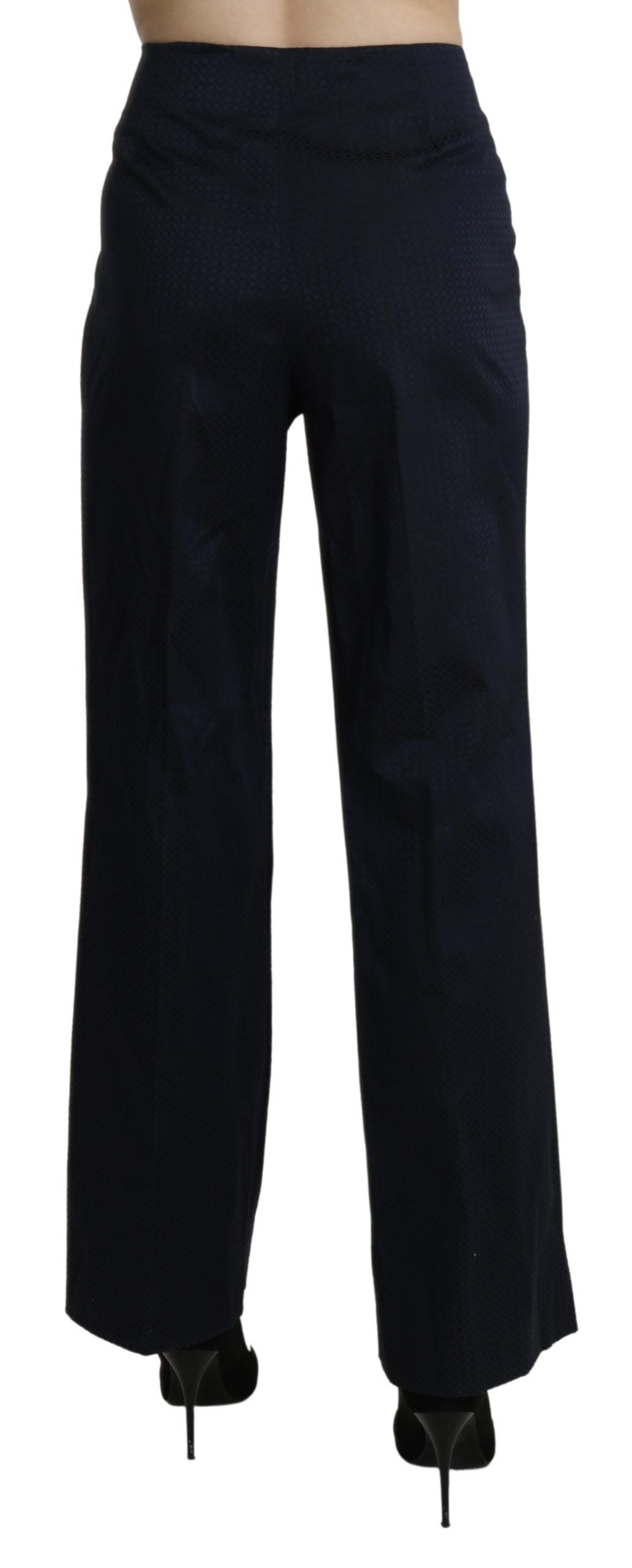 BENCIVENGA Navy Blue High Waist Straight Dress Trouser Pants BENCIVENGA