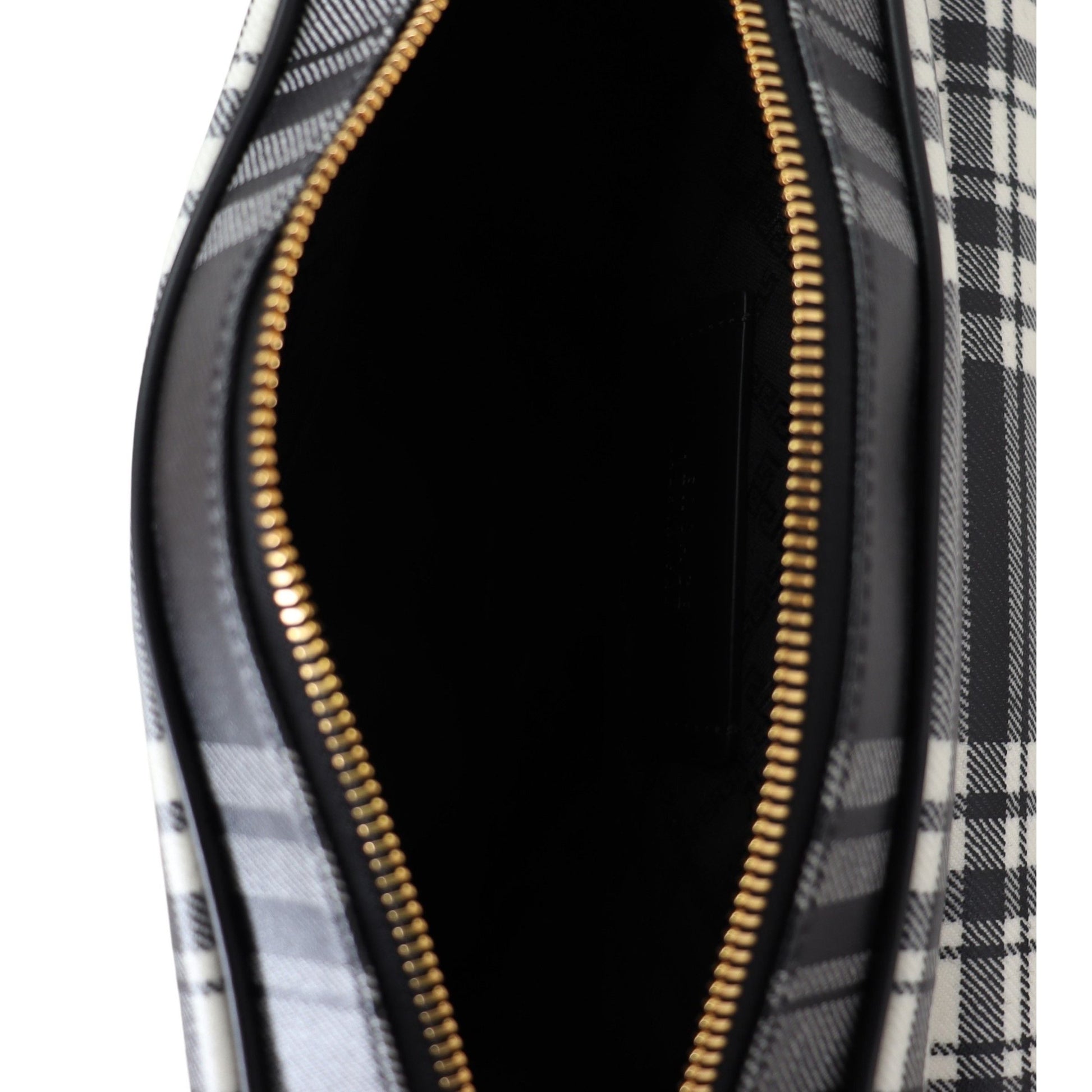 Versace Elegant Grey Leather Crossbody Bag Versace