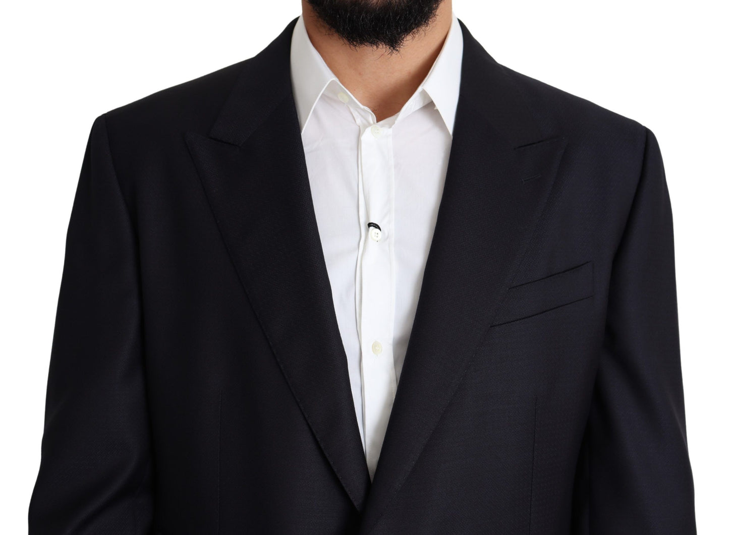 Dolce & Gabbana Black Wool Single Breasted NAPOLI Blazer Dolce & Gabbana