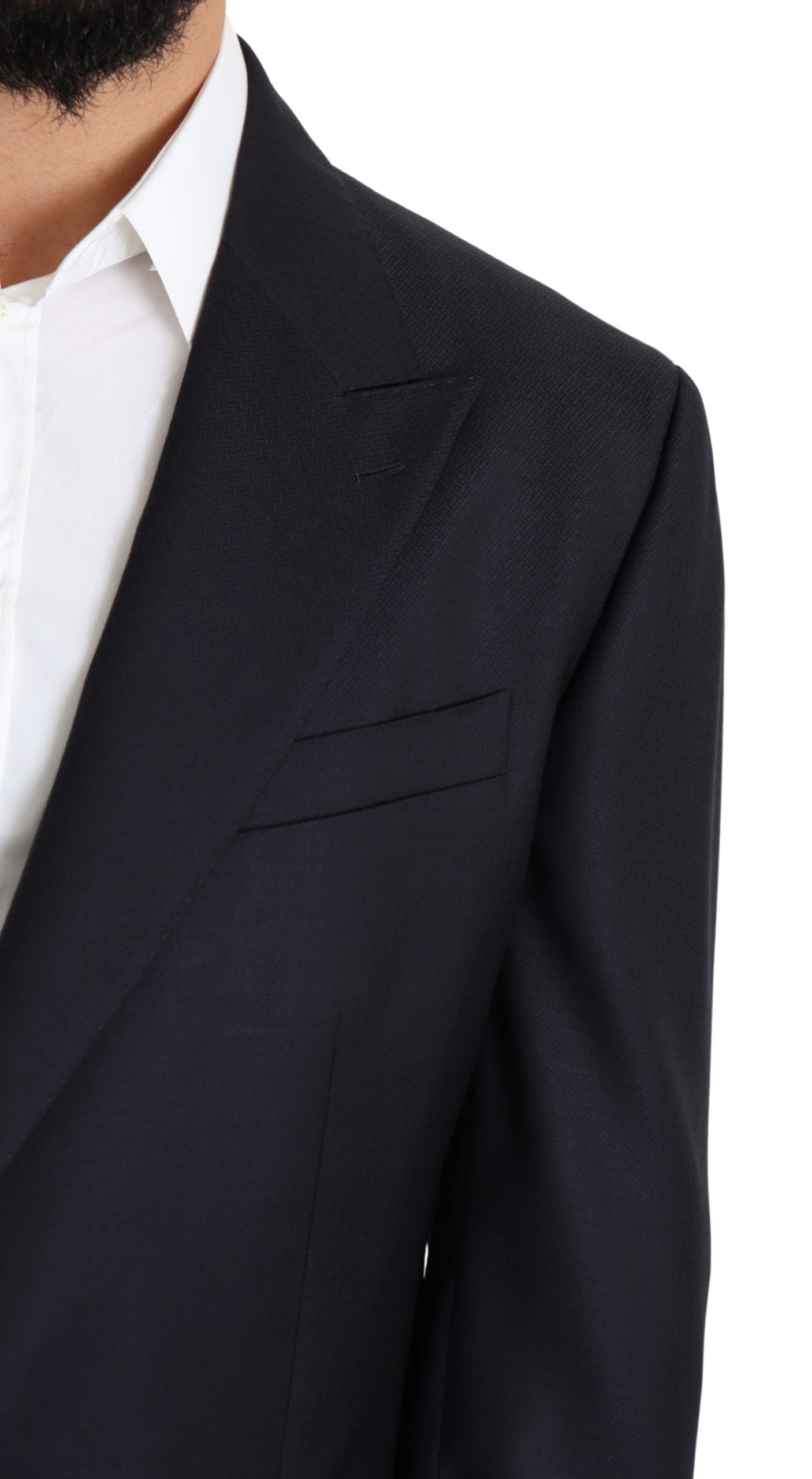 Dolce & Gabbana Black Wool Single Breasted NAPOLI Blazer Dolce & Gabbana
