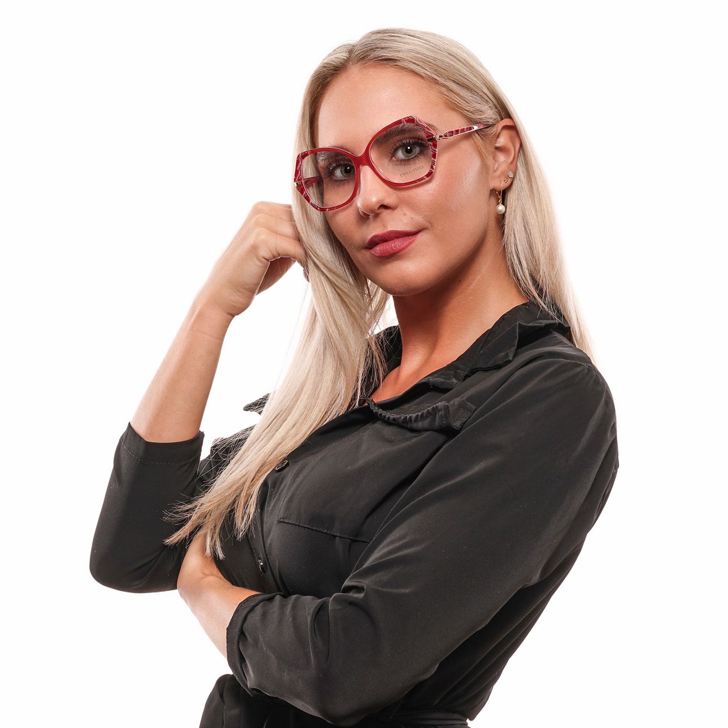 Emilio Pucci Red Women Optical Frames Emilio Pucci