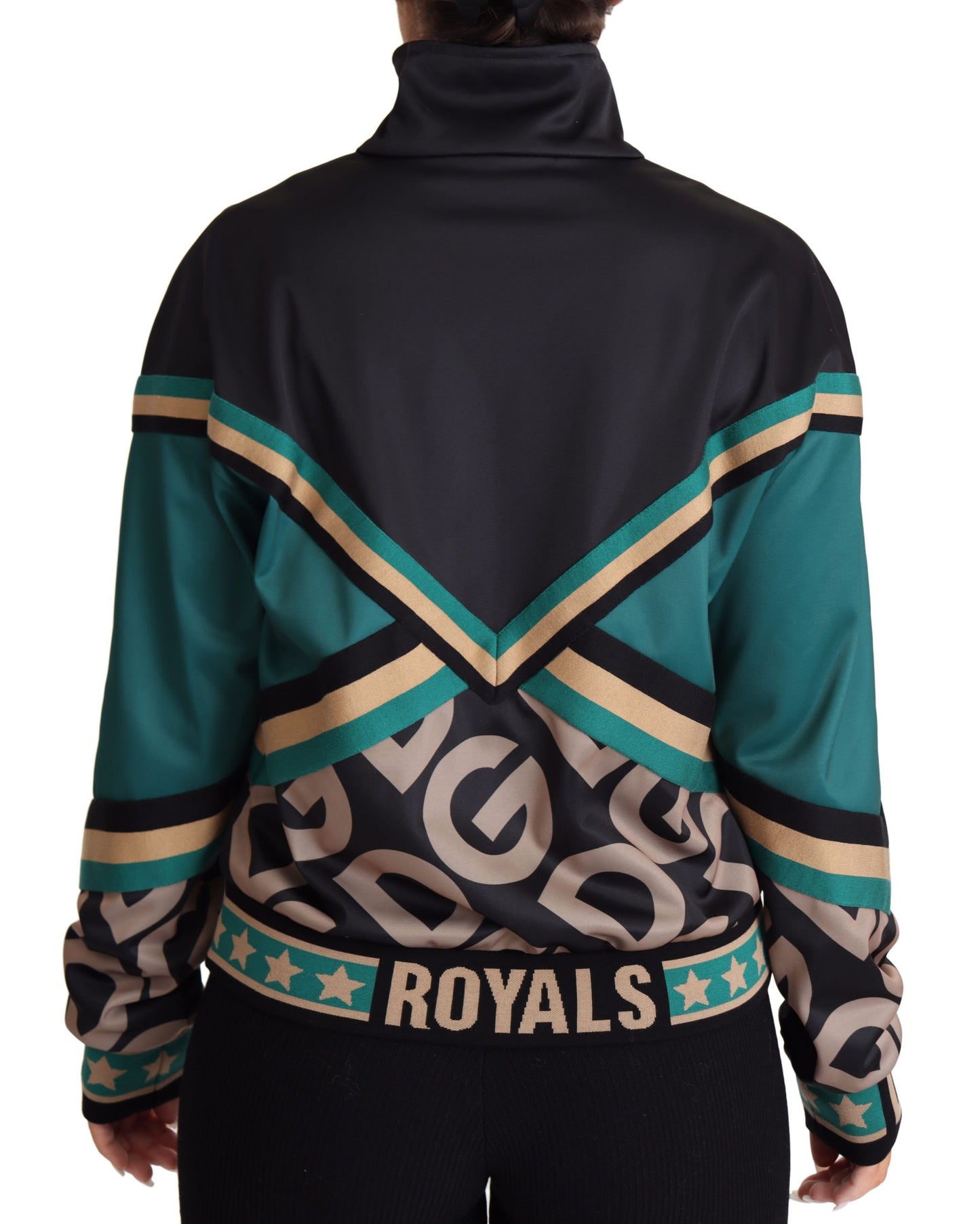 Dolce & Gabbana Multicolor DG Logo Mania Track Bomber Jacket Dolce & Gabbana