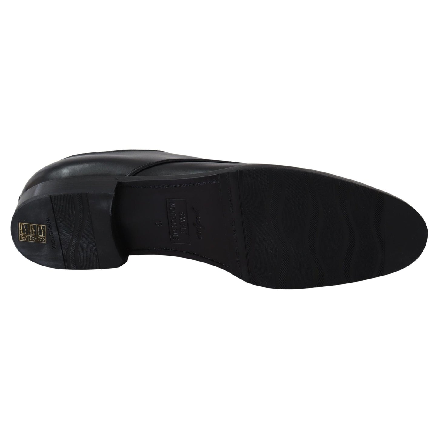 Dolce & Gabbana Black Leather SARTORIA Hand Made Shoes