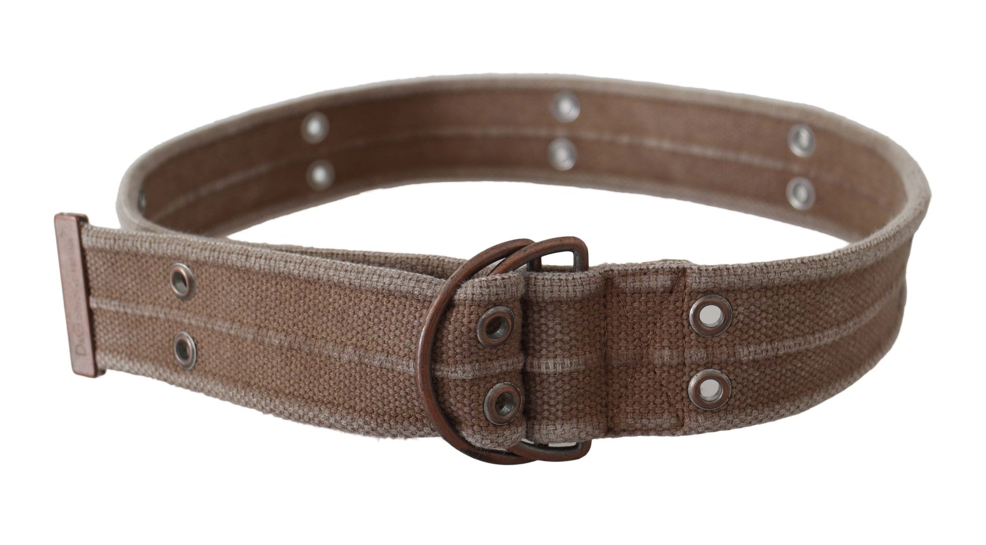 Dolce & Gabbana Beige Leather Logo Belt Sling Cintura Buckle Belt Dolce & Gabbana