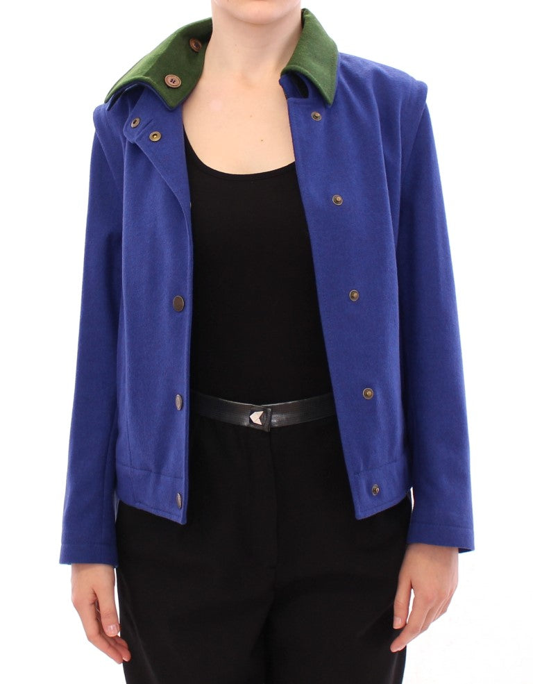 Andrea Incontri Habsburg Blue Green Wool Jacket Coat Andrea Incontri
