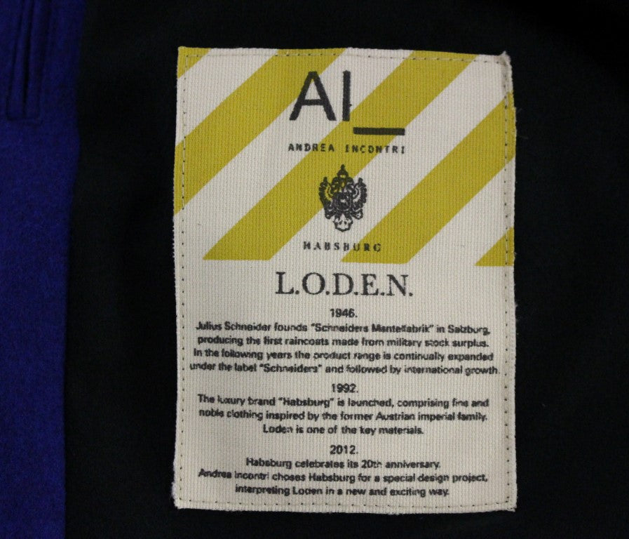 Andrea Incontri Habsburg Blue Green Wool Jacket Coat Andrea Incontri