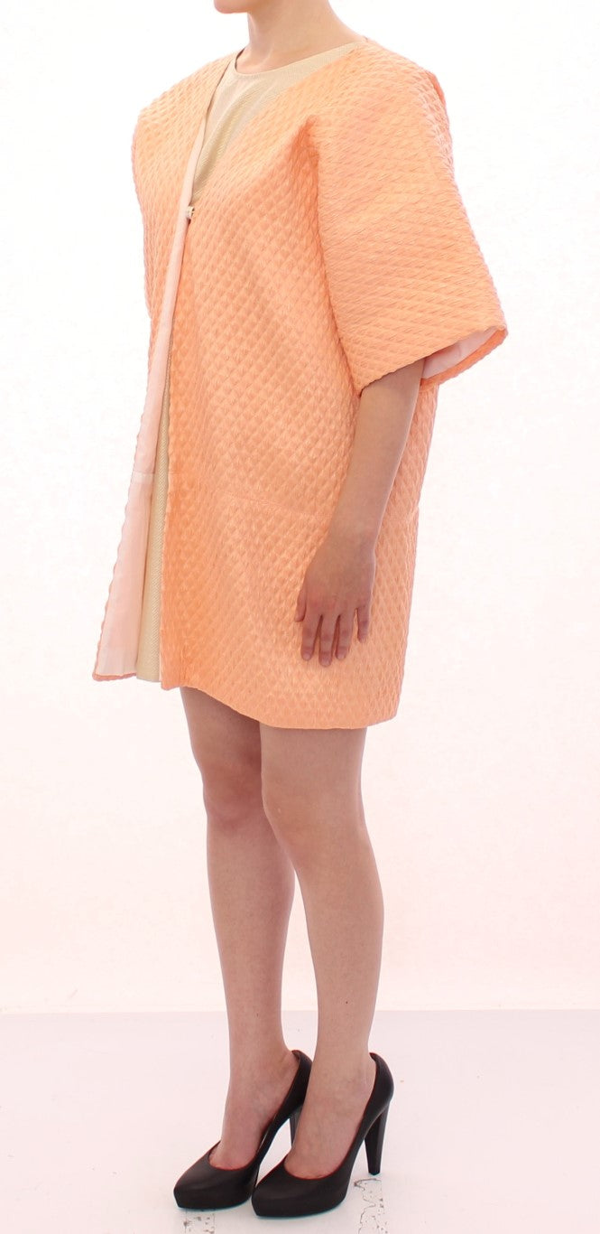 Andrea Incontri Pink Short Sleeves Jacket Coat Andrea Incontri