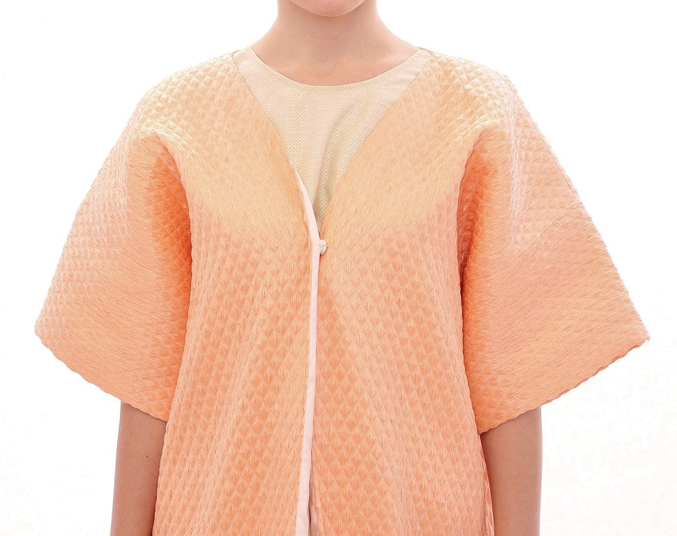 Andrea Incontri Pink Short Sleeves Jacket Coat Andrea Incontri