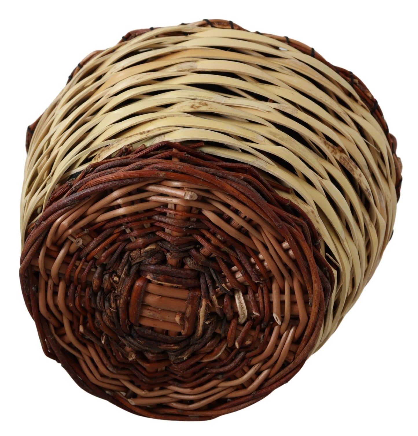 Dolce & Gabbana Beige Wood Wicker Rattan Basket Tote Bag Dolce & Gabbana