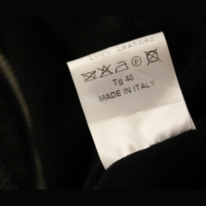 La Maison du Couturier Black Leather Jumpsuit