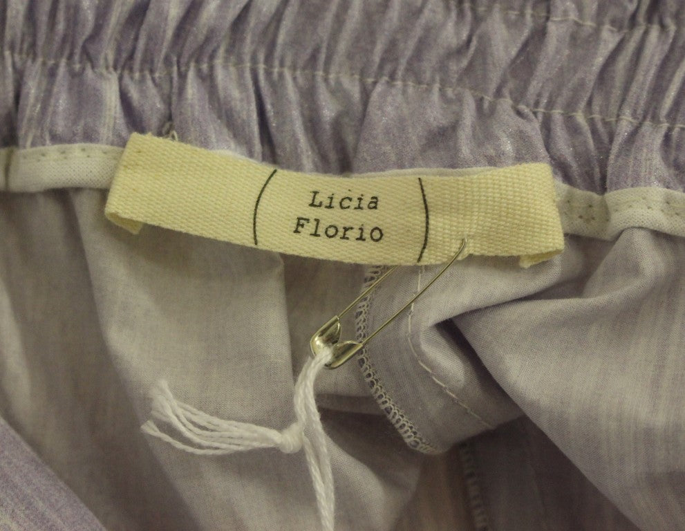 Licia Florio Purple Above-Knee Wrap Shorts Licia Florio