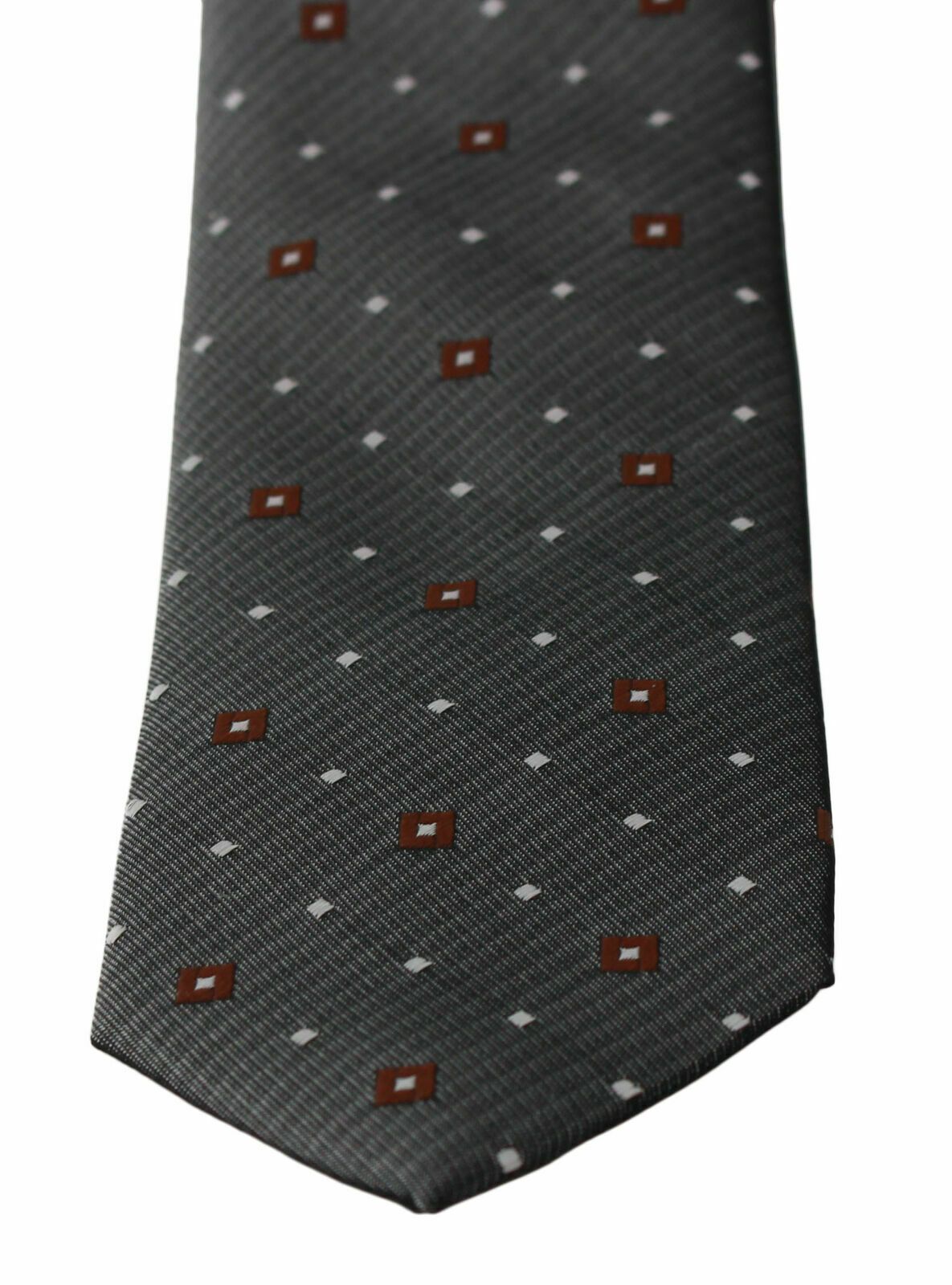 Dolce & Gabbana Gray Patterned Classic Mens Slim Necktie Dolce & Gabbana