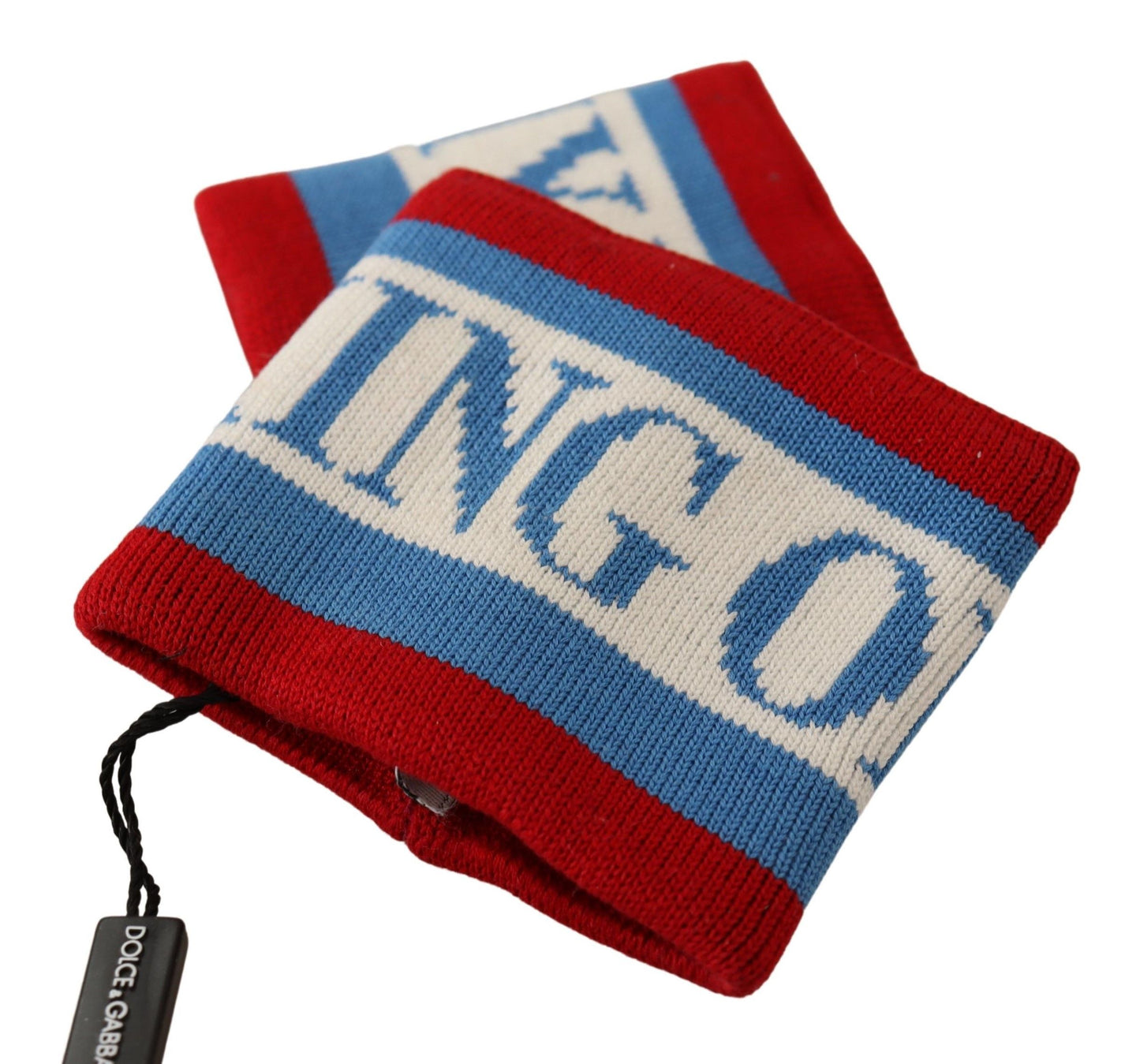 Dolce & Gabbana Multicolor King Of My Life Cashmere Wristband Dolce & Gabbana