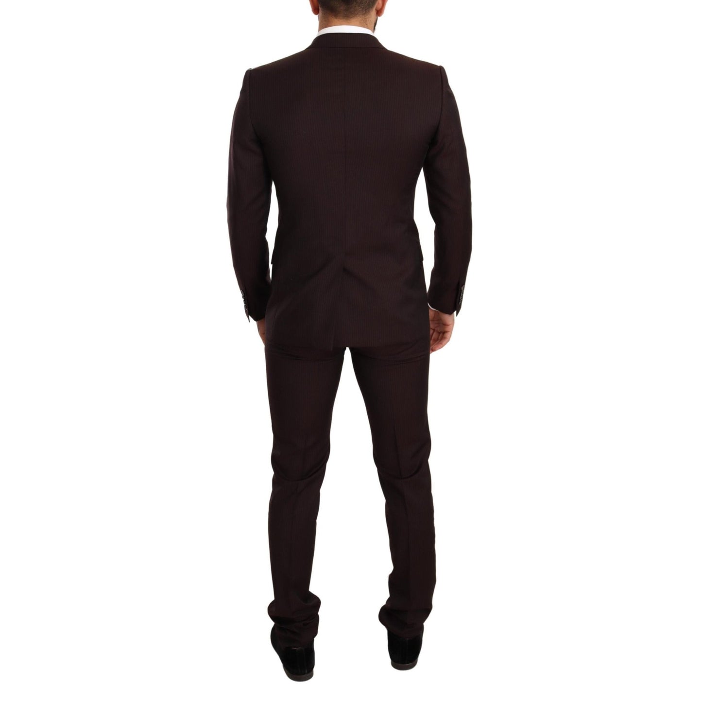 Dolce & Gabbana Bordeaux Wool MARTINI Slim Fit Suit