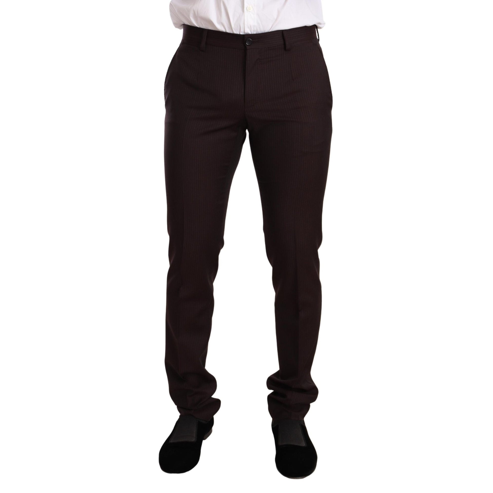 Dolce & Gabbana Bordeaux Wool MARTINI Slim Fit Suit