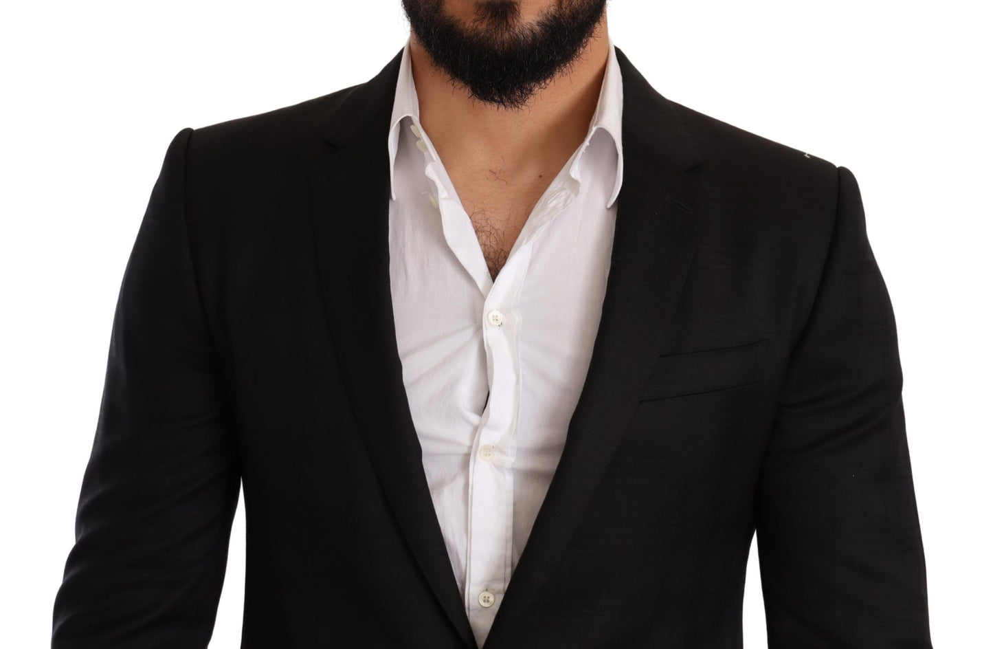 Dolce & Gabbana Black Check MARTINI SLIM FIT 2 Piece Suit Dolce & Gabbana