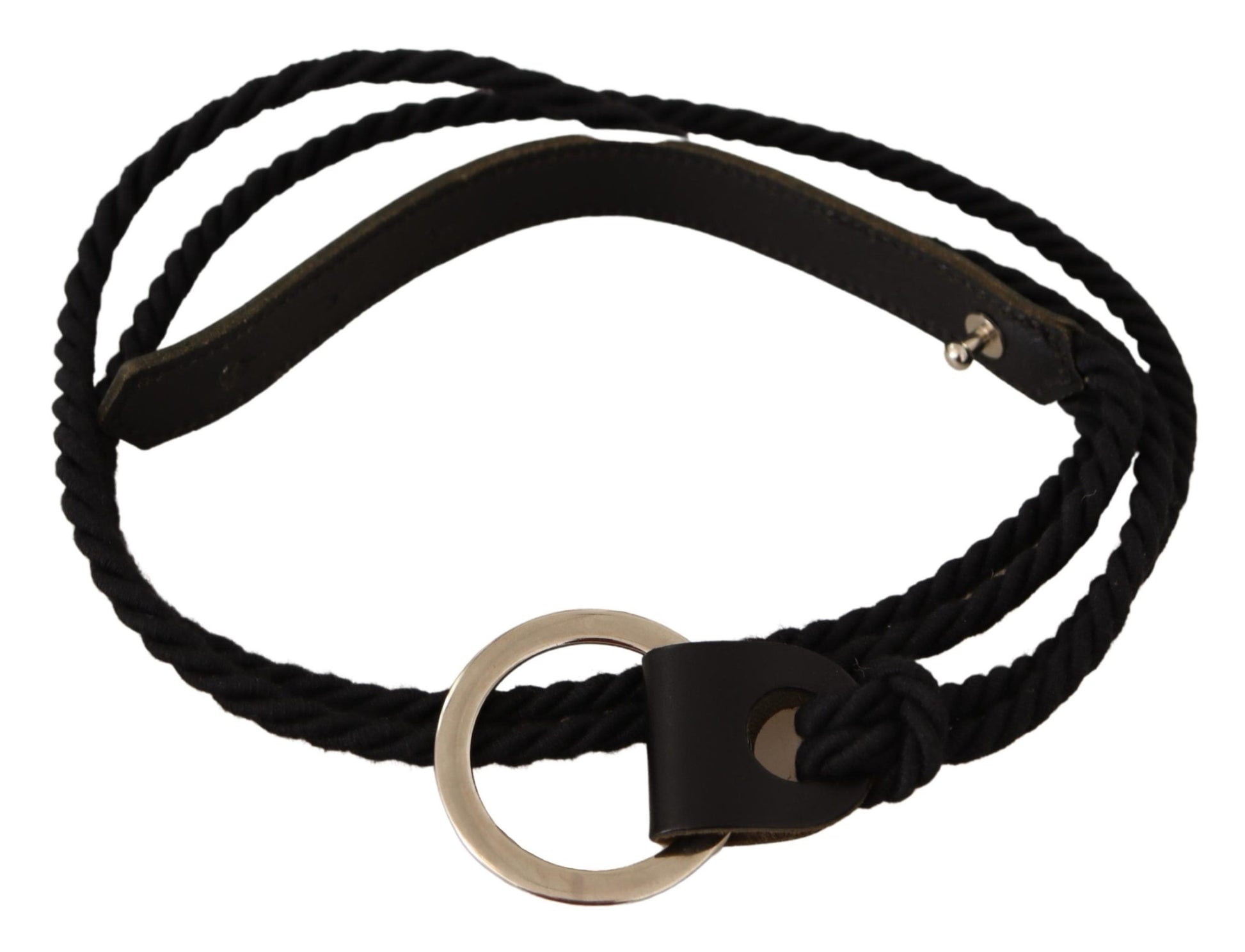 MILA SCHÖN Black Leather Slim Women Waistband Metal Buckle Belt MILA SCHÖN