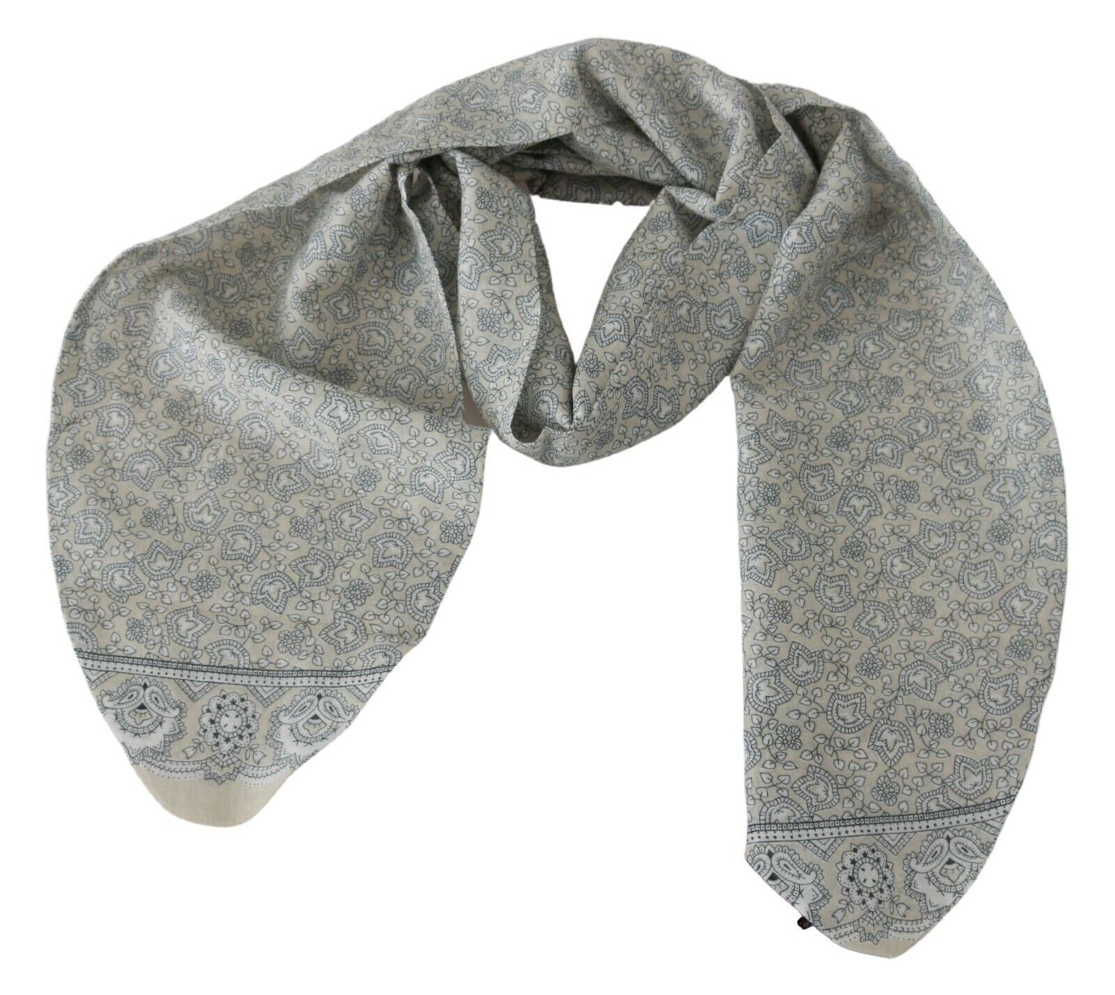 Ermanno Scervino Beige Blue Belt Wrap Beachwear Waist Ermanno Scervino