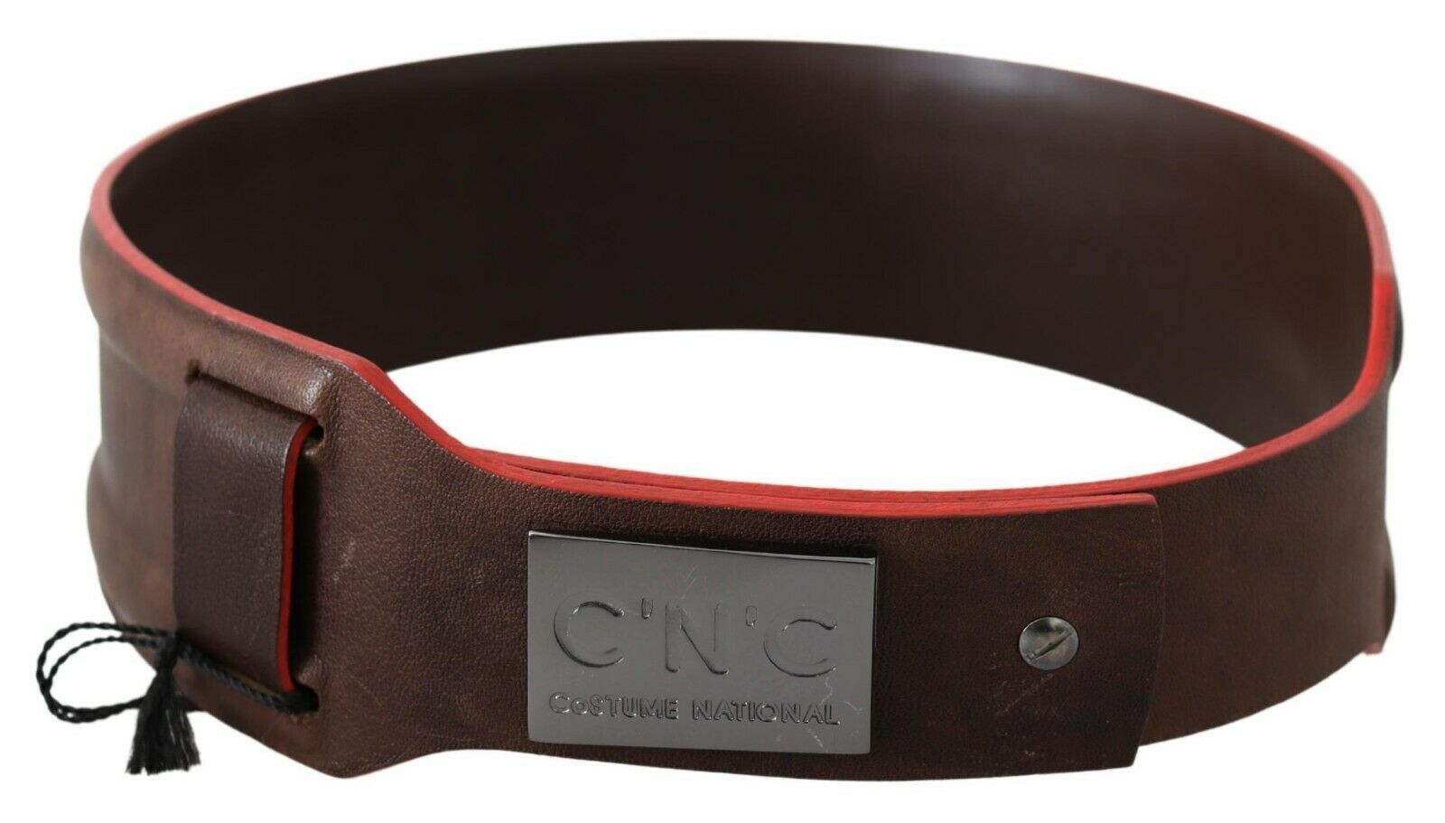 Costume National Dark Brown Genuine Leather Belt Costume National