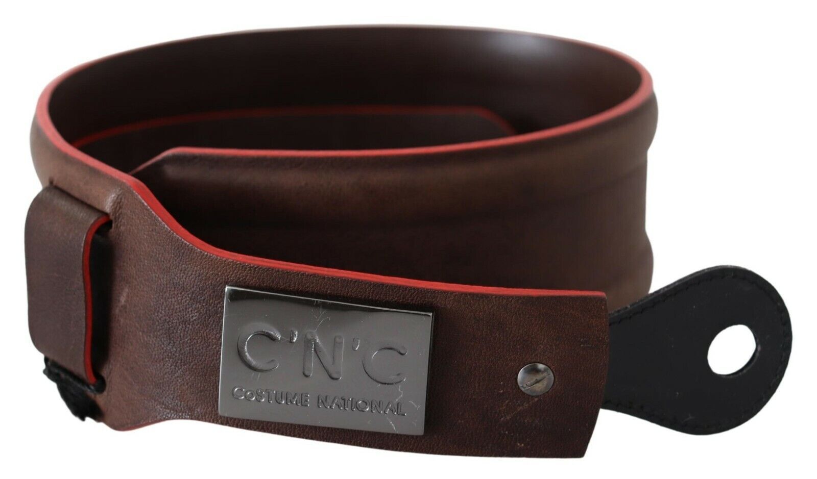Costume National Dark Brown Genuine Leather Belt Costume National