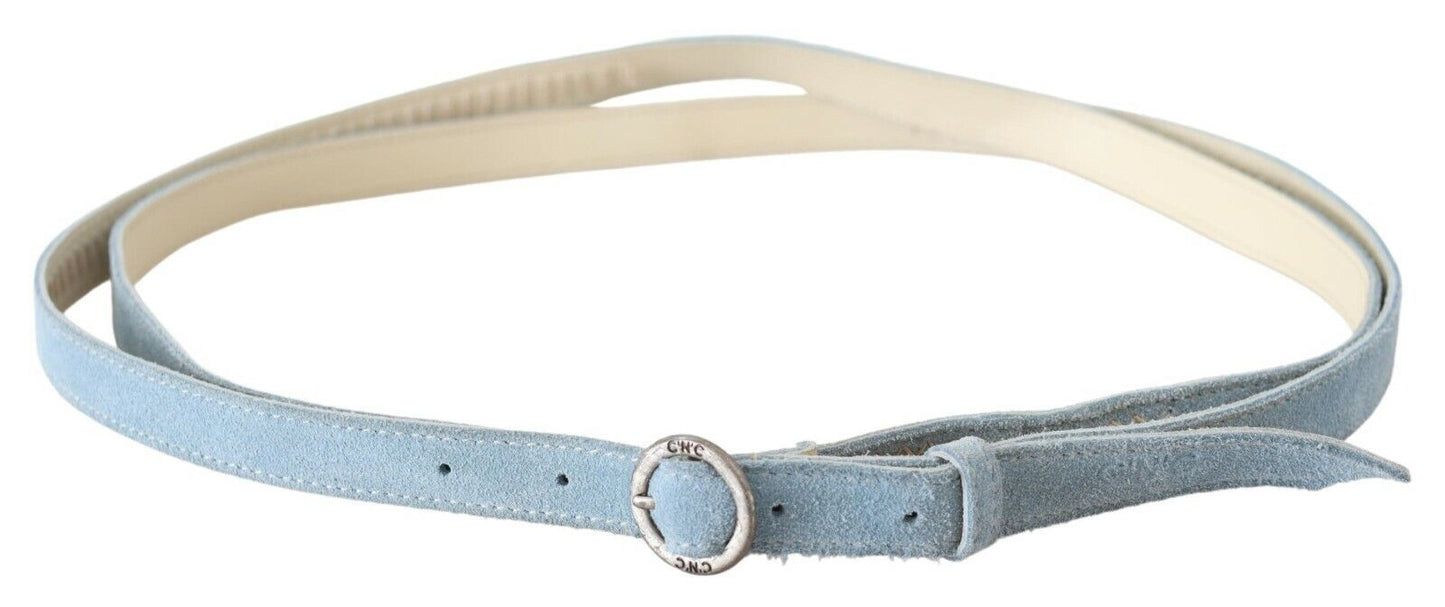 Costume National Blue Skinny Leather Fashion Waist Belt Costume National