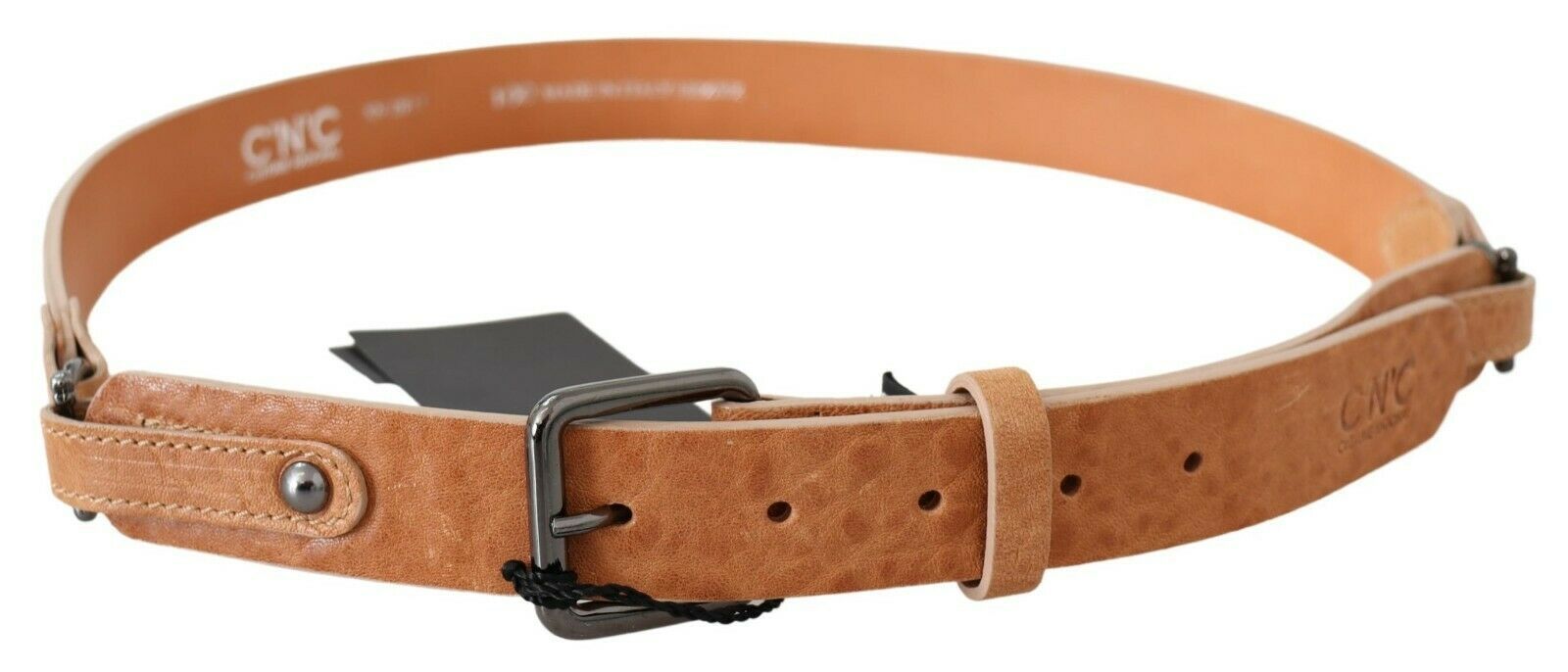 Costume National Light Brown Genuine Leather Belt Costume National