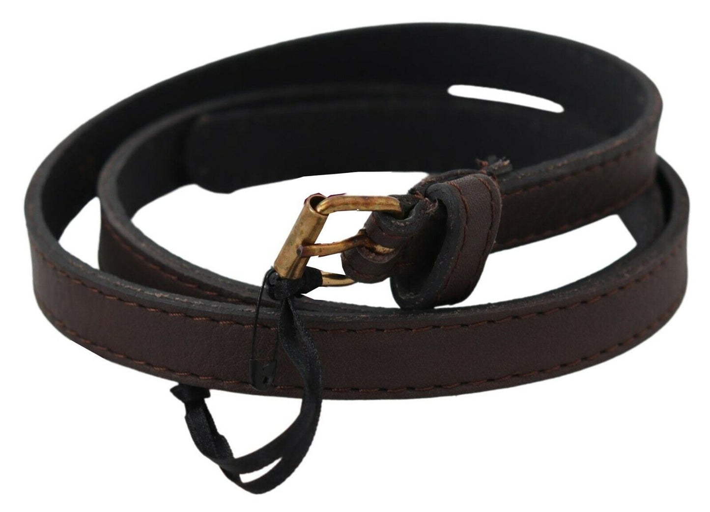 MILA SCHÖN Brown Genuine Leather Skinny Fashion Dark MILA SCHÖN