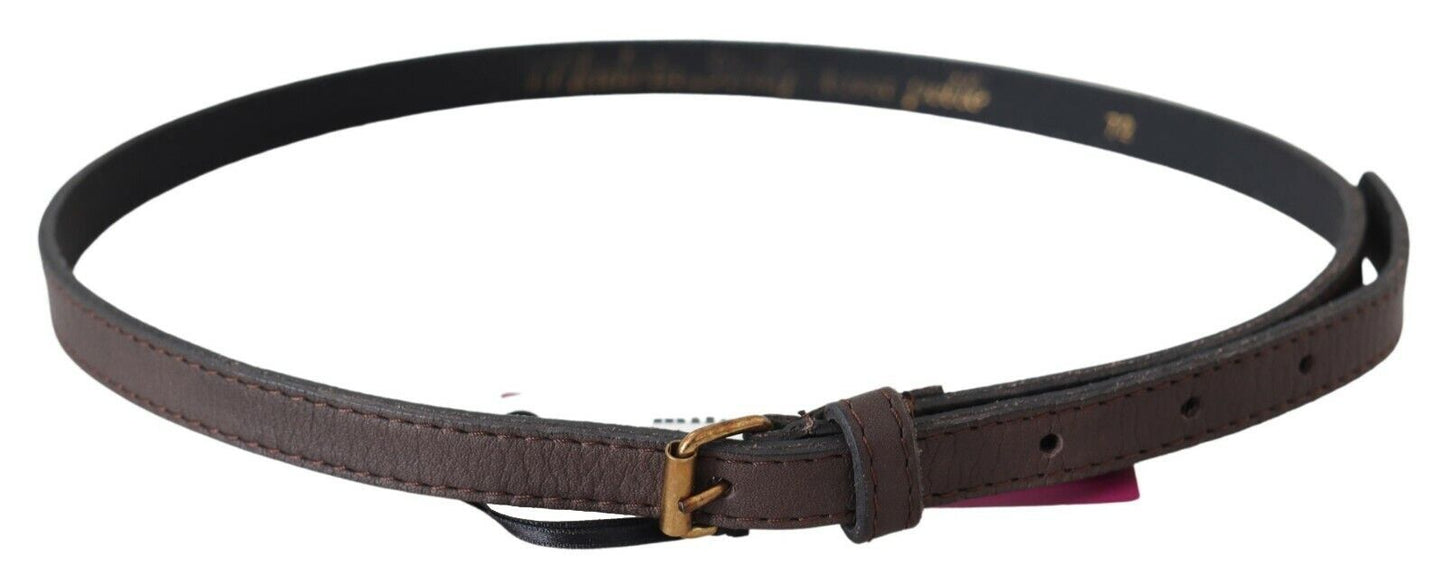 MILA SCHÖN Brown Genuine Leather Skinny Fashion Dark MILA SCHÖN
