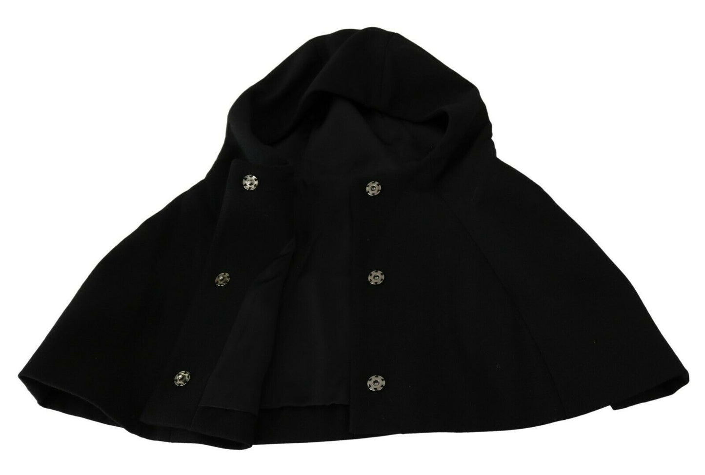Dolce & Gabbana Black Wool Whole Head Hooded Scarf Hat Dolce & Gabbana
