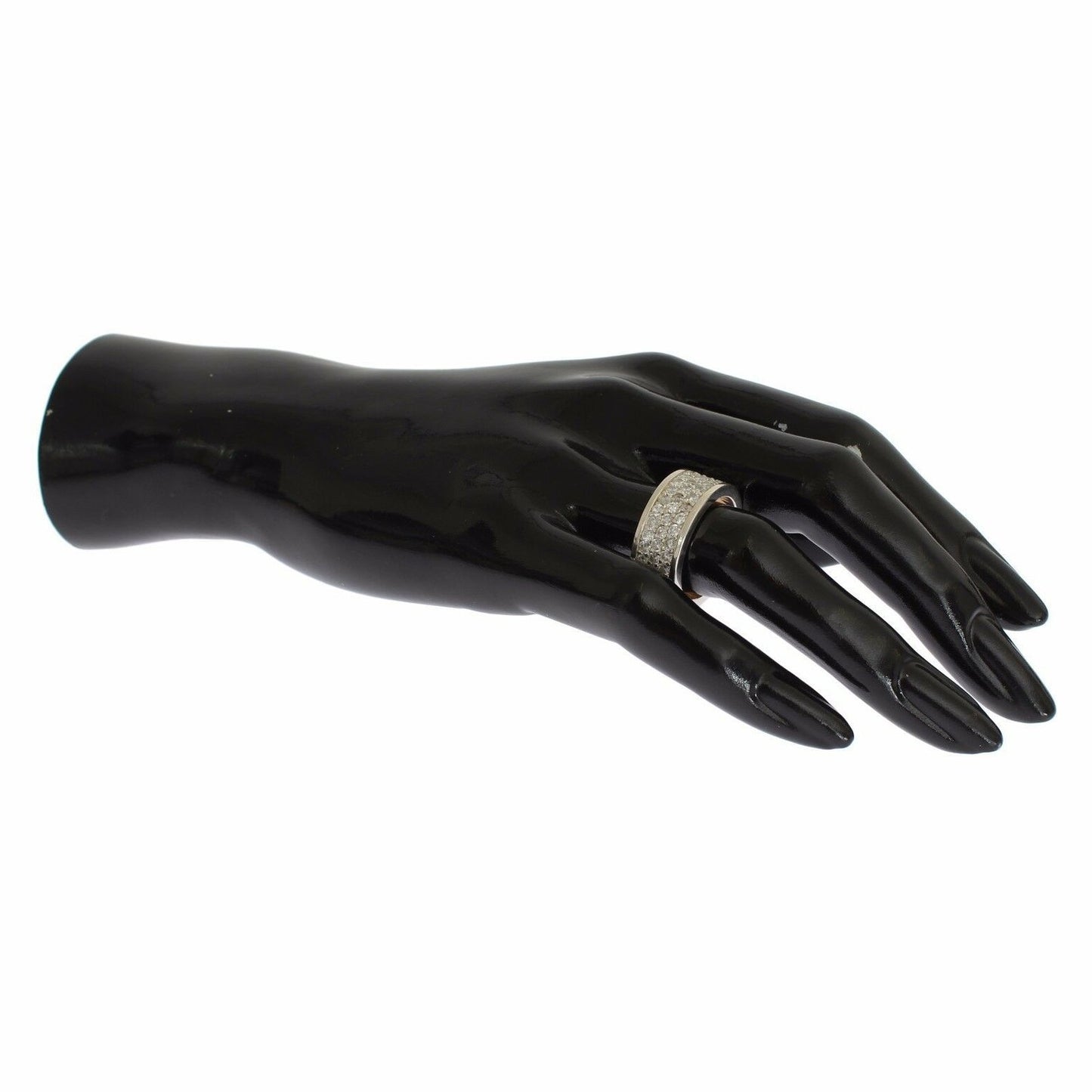 Nialaya Silver Womens CZ 925 Sterling Ring