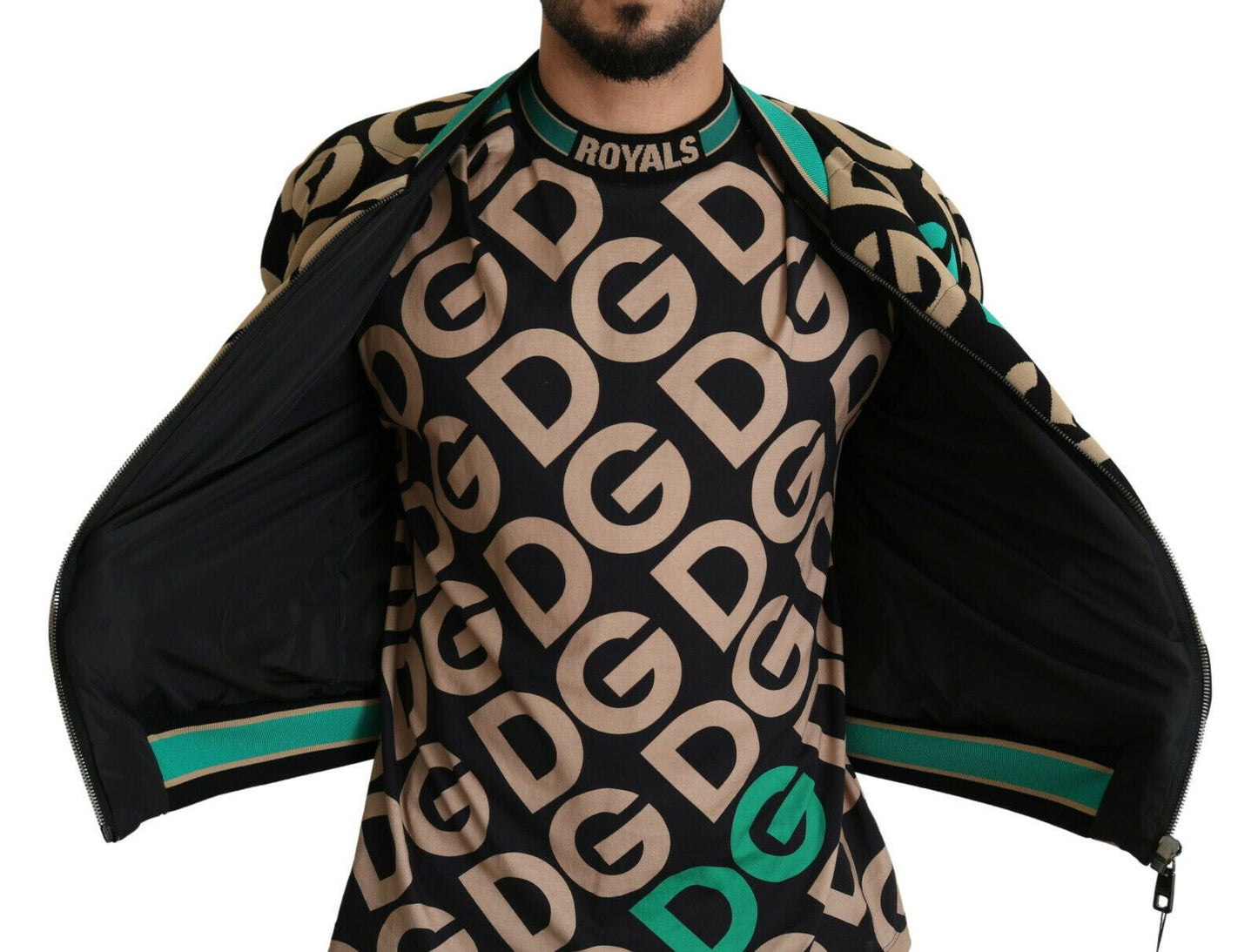 Dolce & Gabbana Multicolor DGMILLENNIALS Logo Print Jacket Dolce & Gabbana